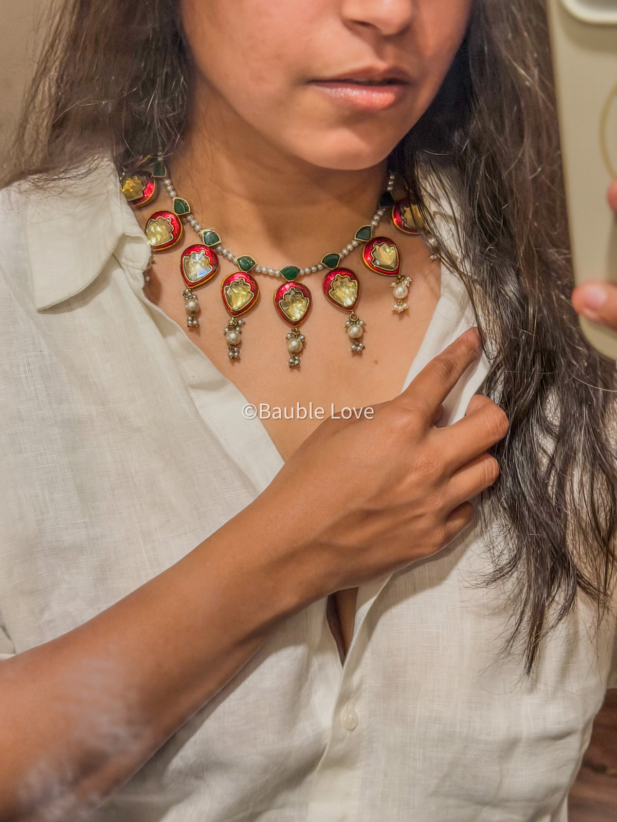 Medha Jadau Choker Set