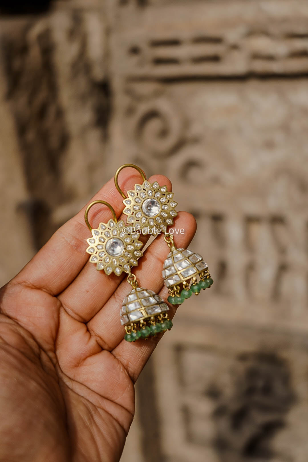 Zubeda Jadau Jhumka Earrings