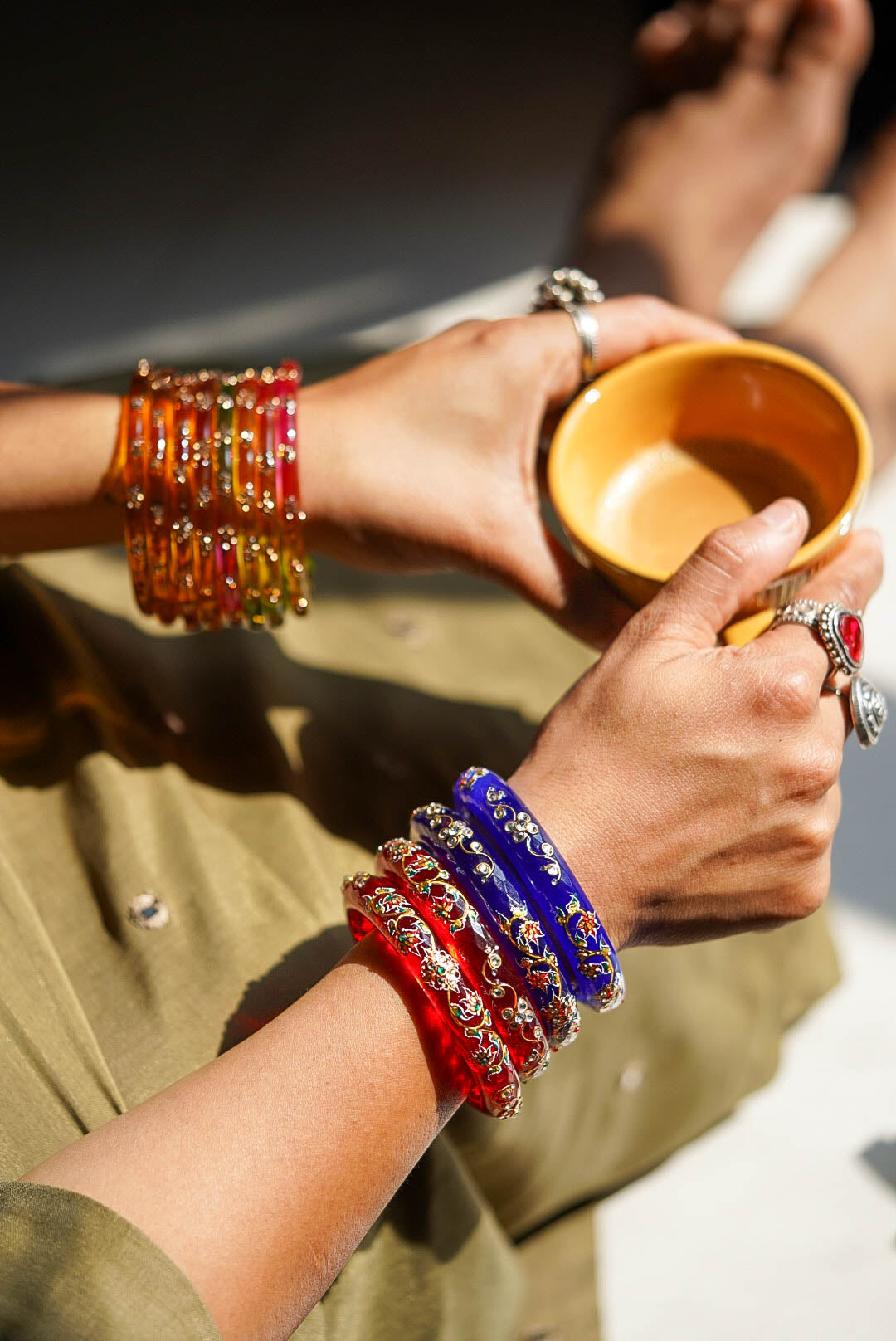 Hunar Crystal Bangle (Set of 2)