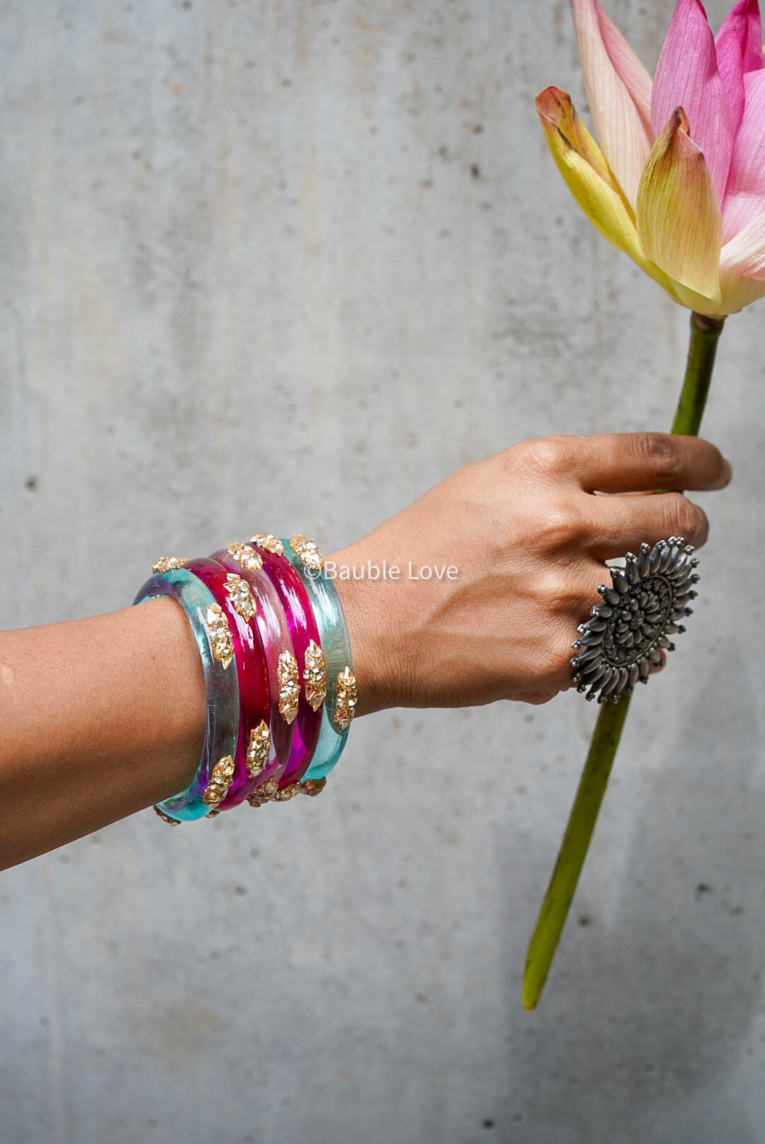 Embellish Glass Bangle