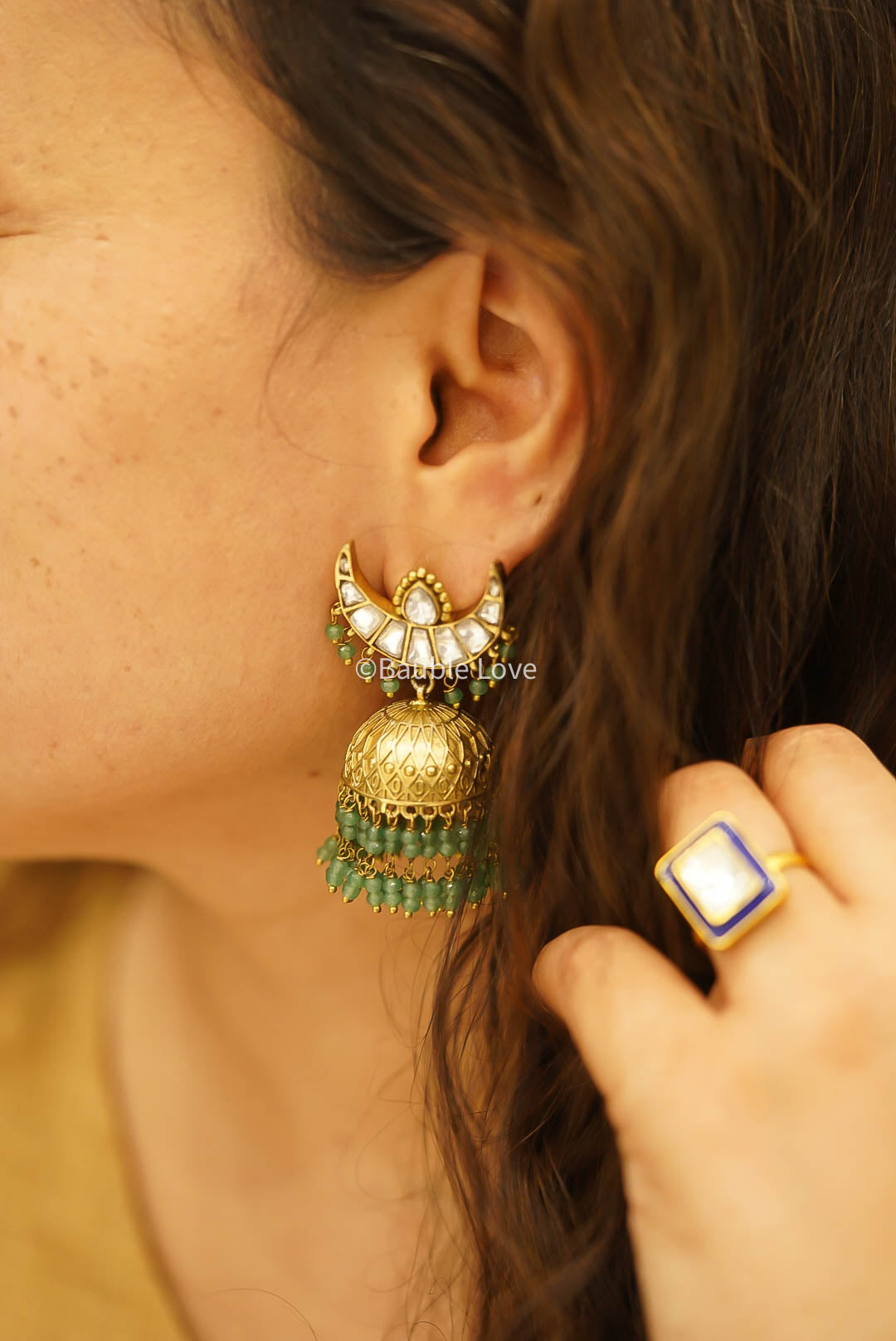 Vedika Chaand Jadau Earrings