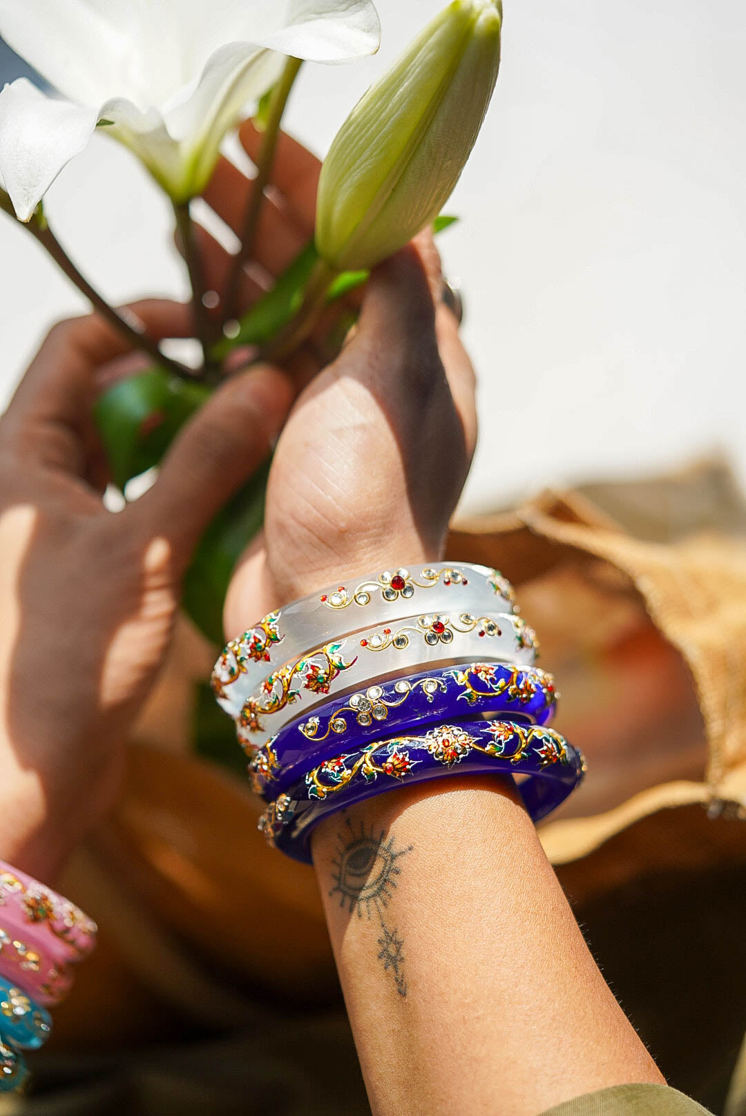 Hunar Crystal Bangle (Set of 2)