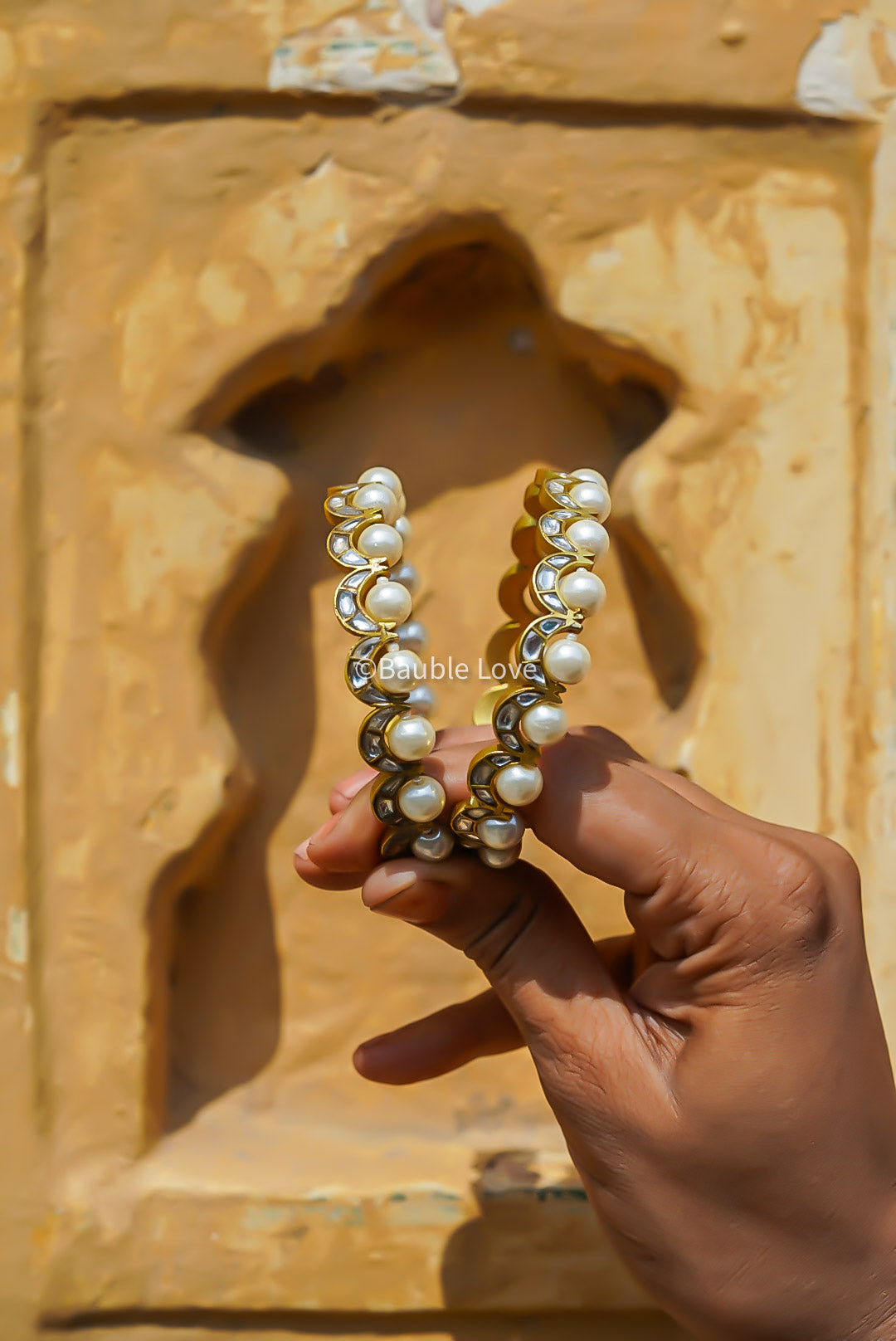 Pavitra Pearl Jadau Bangle
