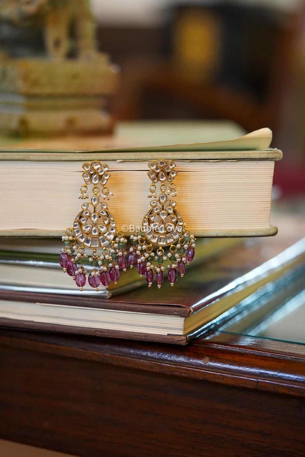 Akshara Jadau Chandbali Earrings
