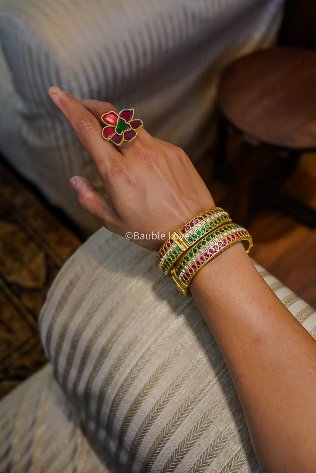 Bhuvanya Jadau Cuff