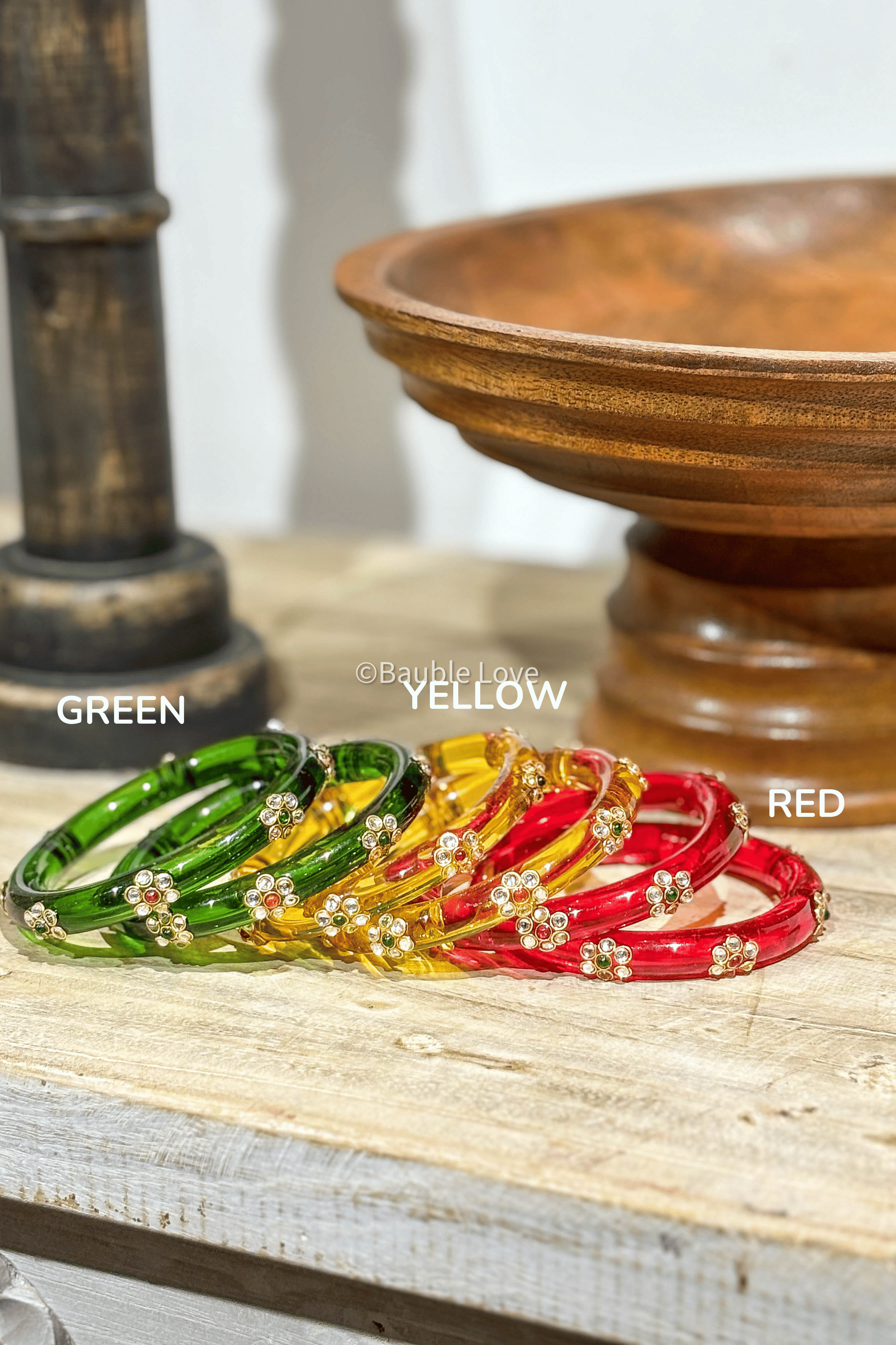 Onam Kundan Glass Bangle