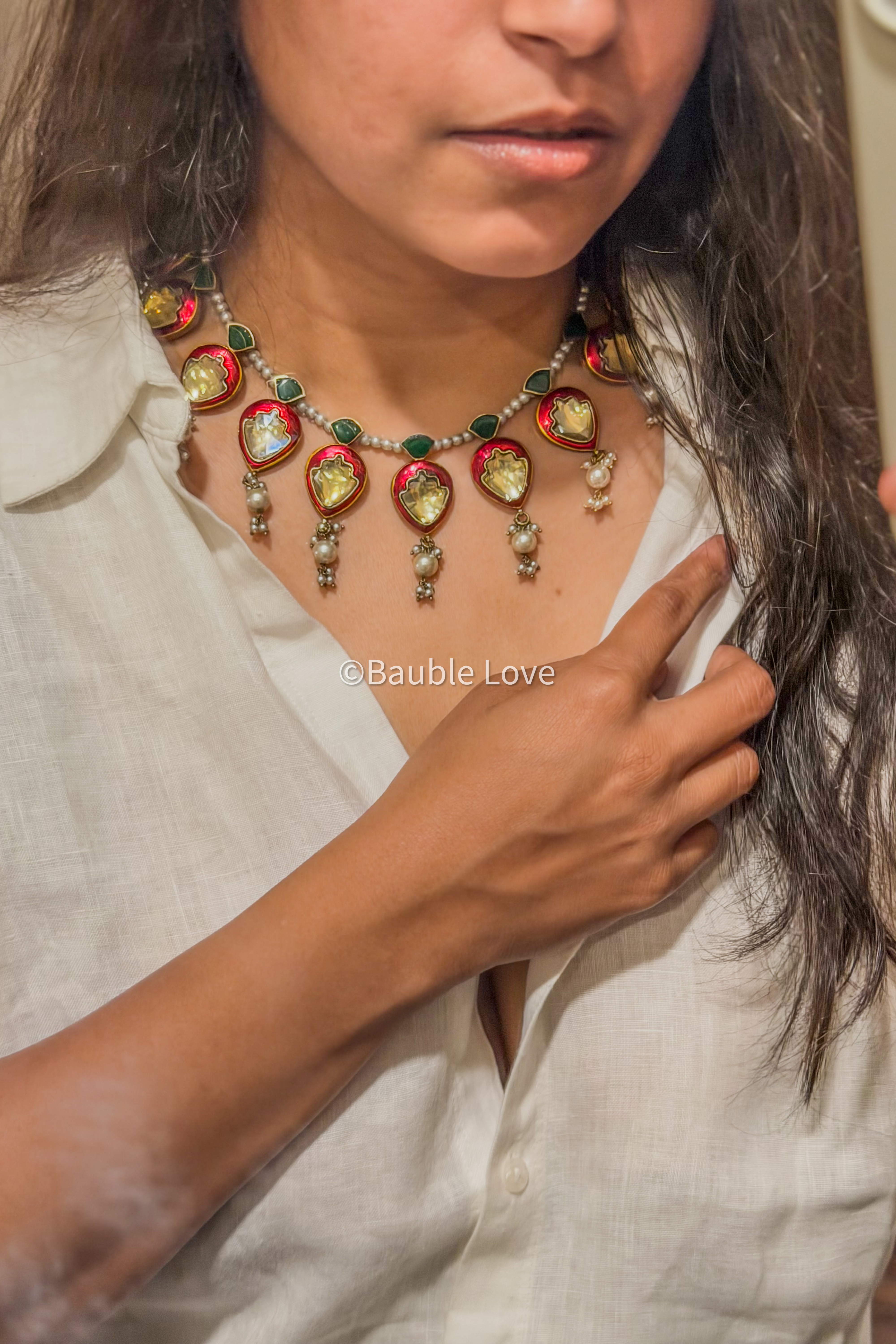 Medha Jadau Choker