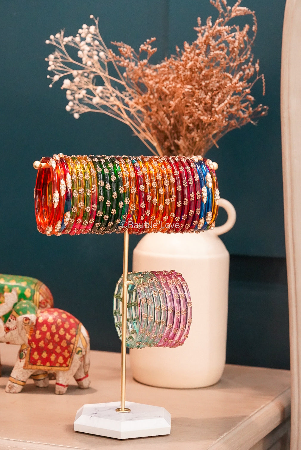 Ella Glass Bangle (Set of 4)