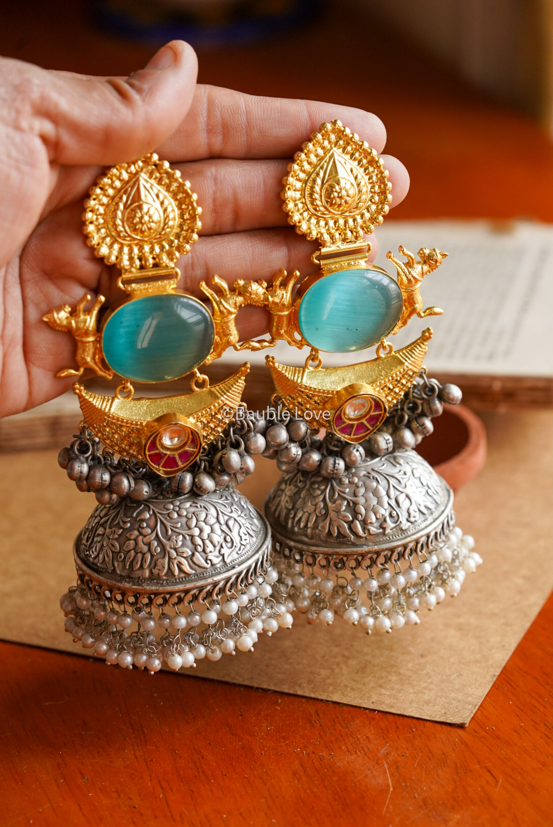 Festive Statement Jhumka Earrings
