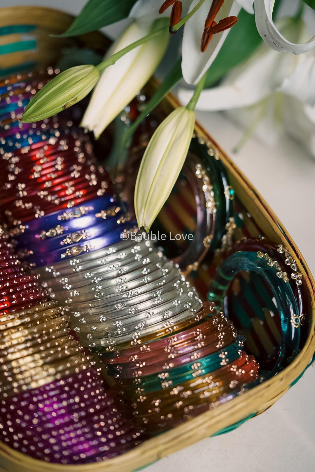 Gulsat Glass Bangle (Set of 12)