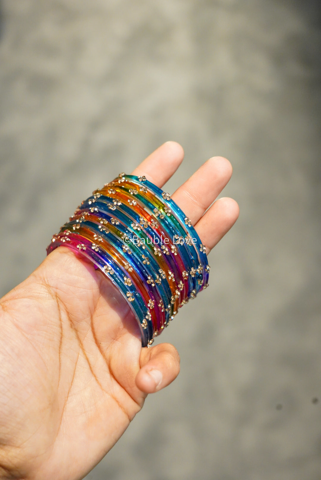 Gulsat Glass Bangle (Set of 12)