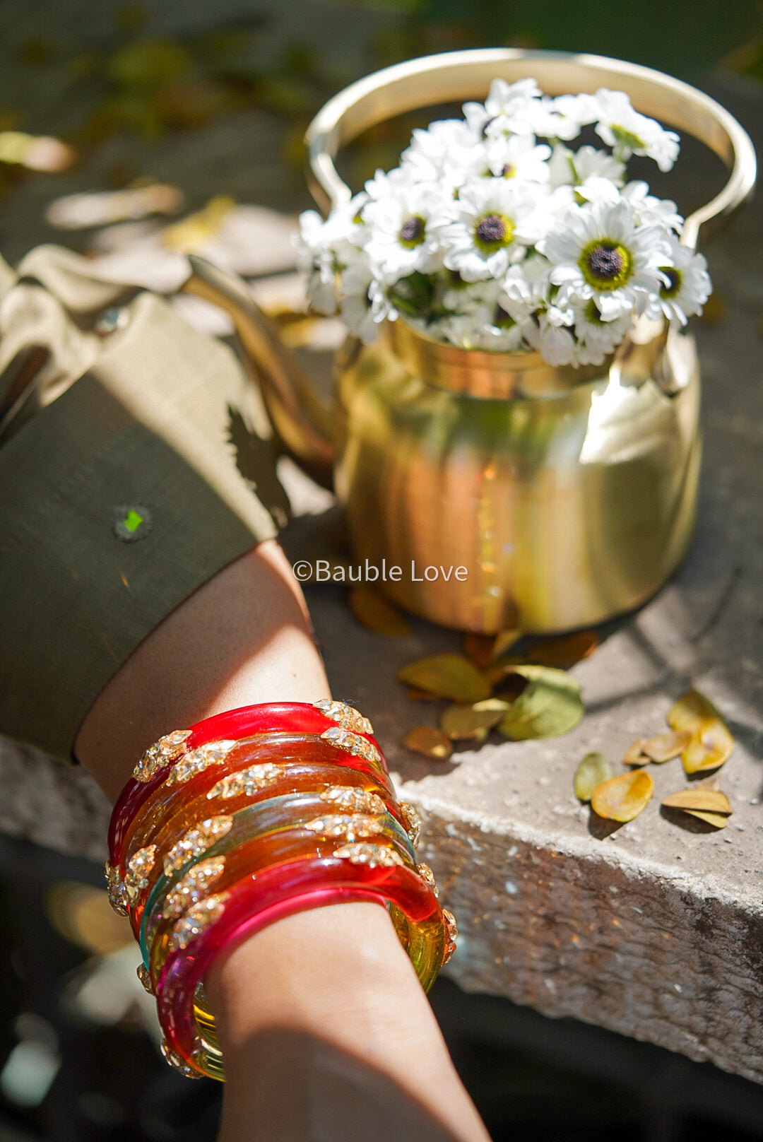 Embellish Glass Bangle