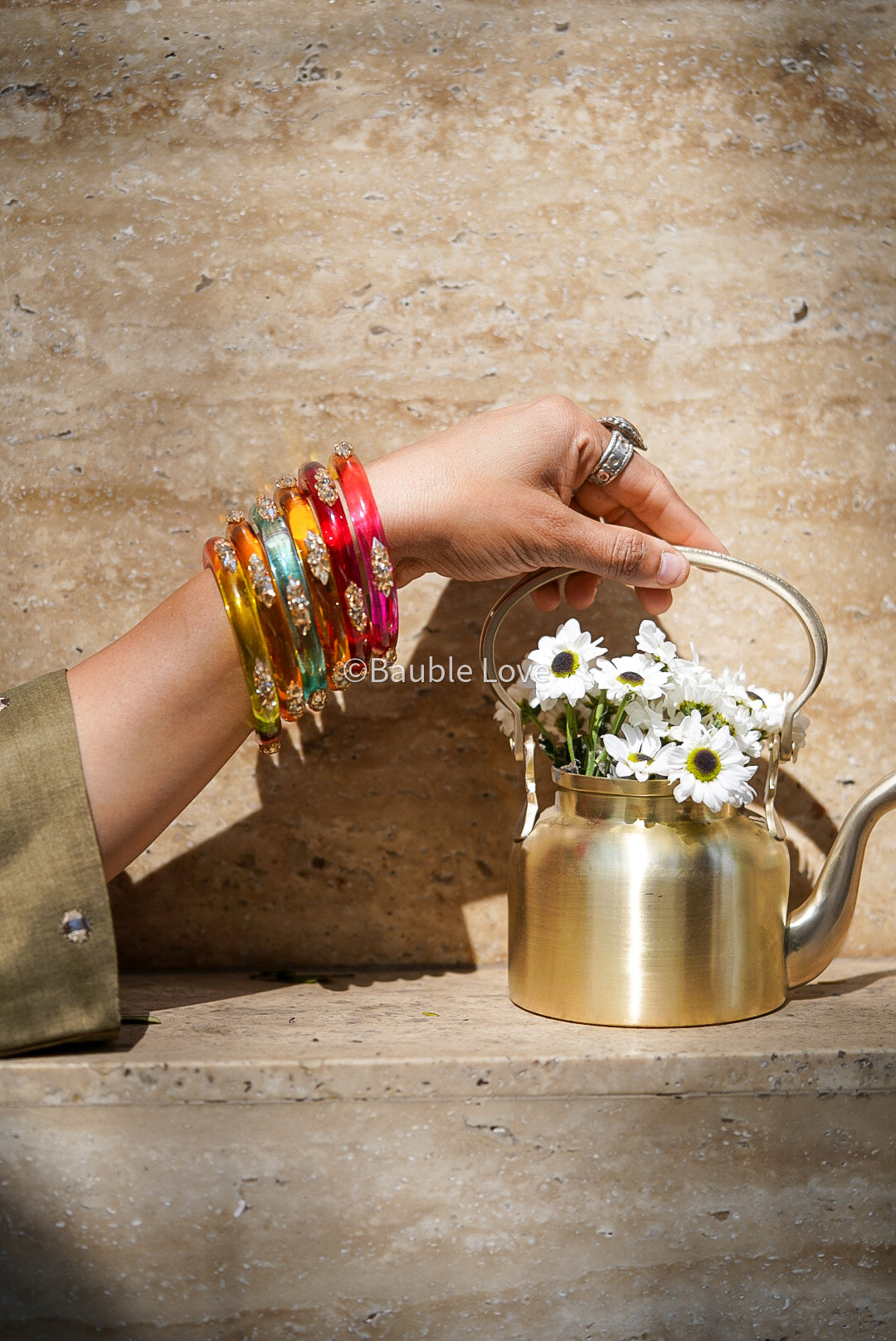 Embellish Glass Bangle