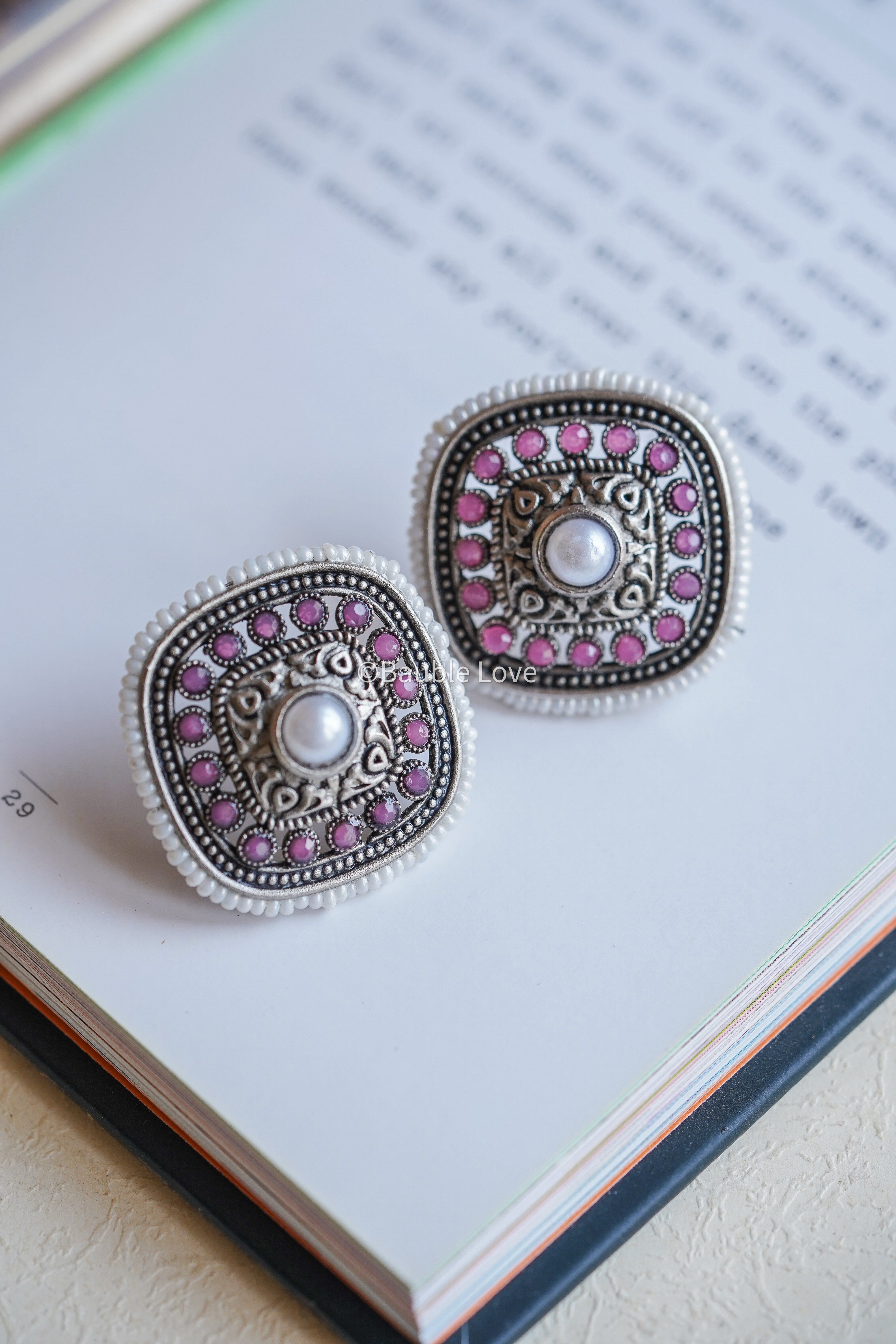 Inca Pearl Stud Earrings