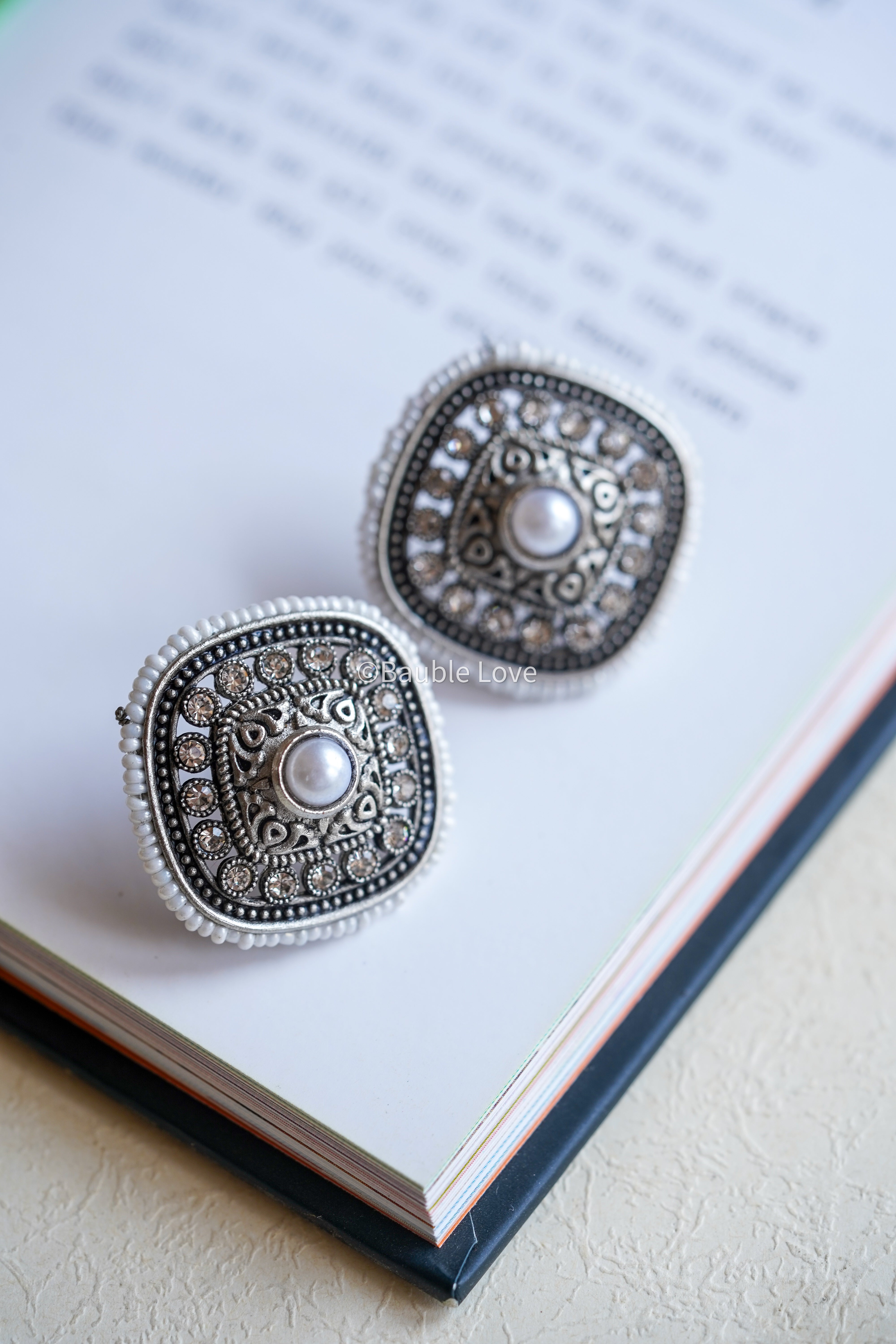 Inca Pearl Stud Earrings