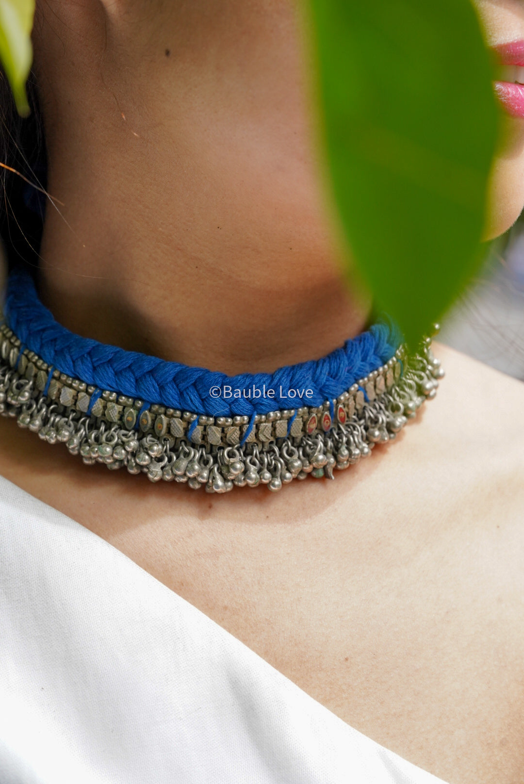 Blue Lambhani Choker