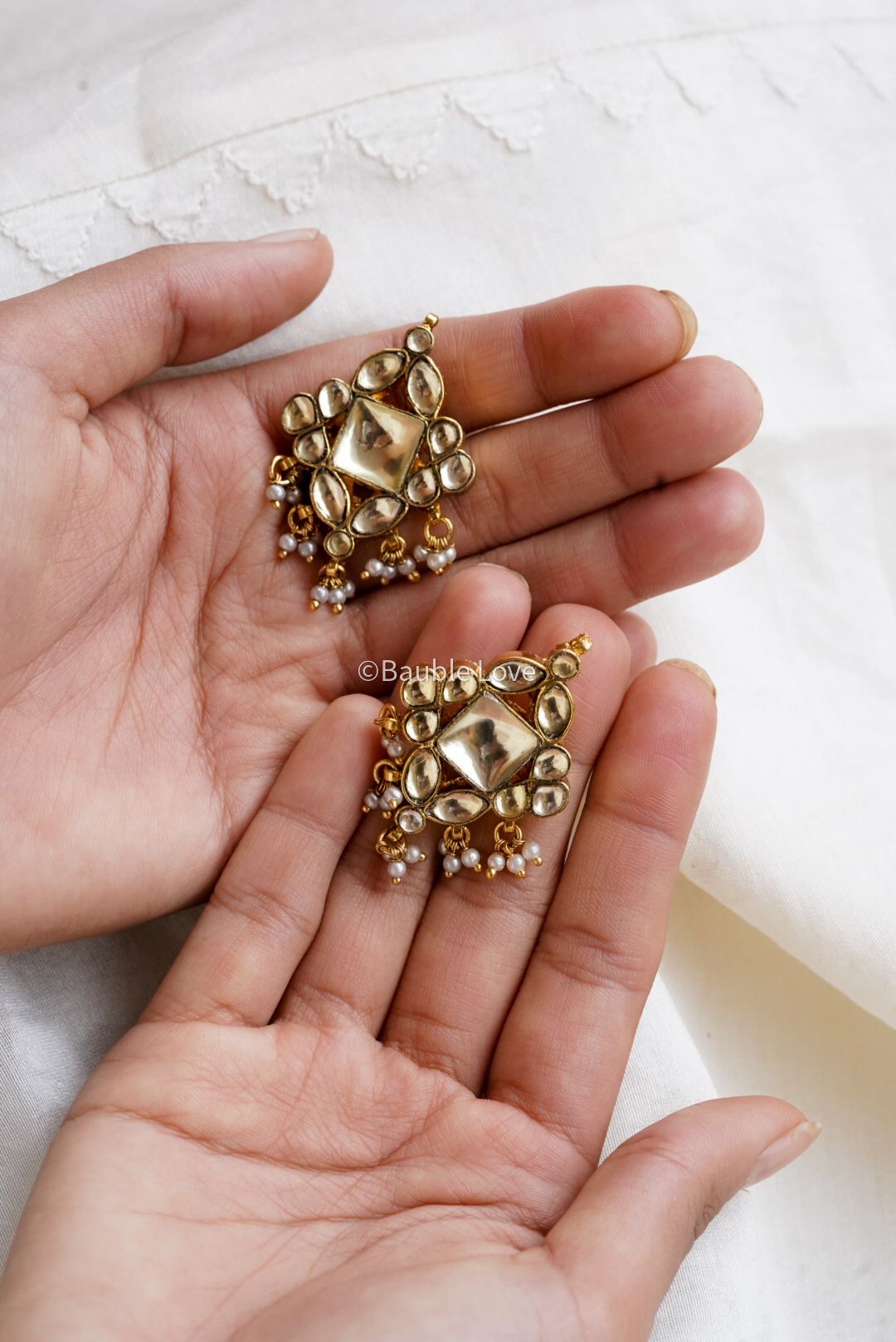 Bianaca Kundan Necklace Set (With Earrings)