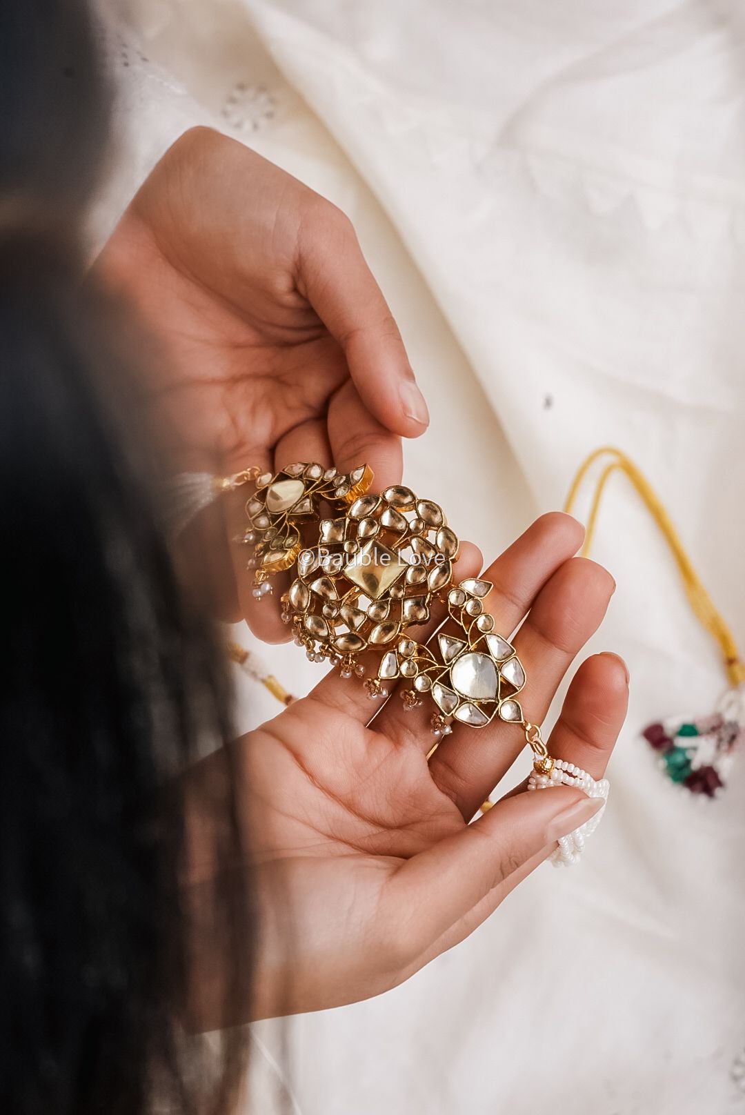 Bianaca Kundan Necklace Set (With Earrings)