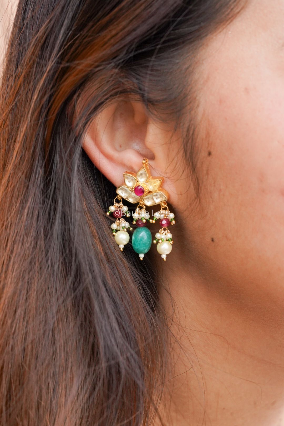 Ishi Kundan Earrings