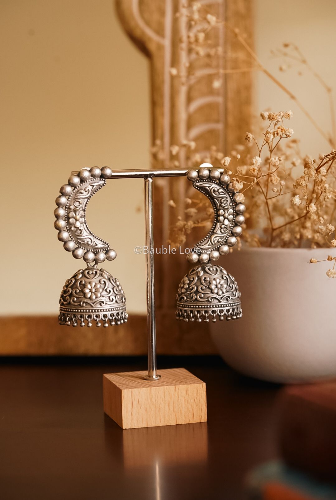 Crescent Moon Jhumka