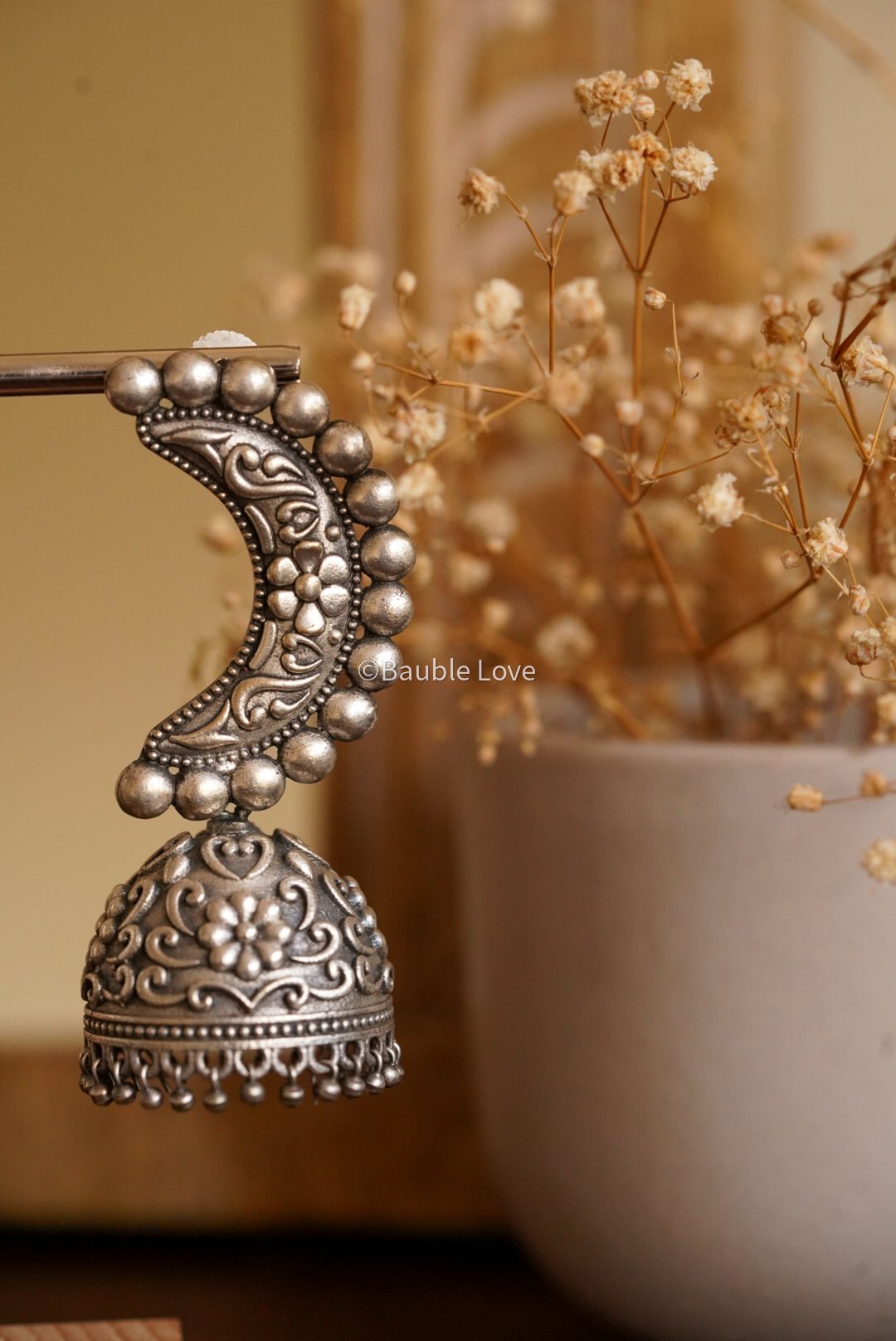 Crescent Moon Jhumka