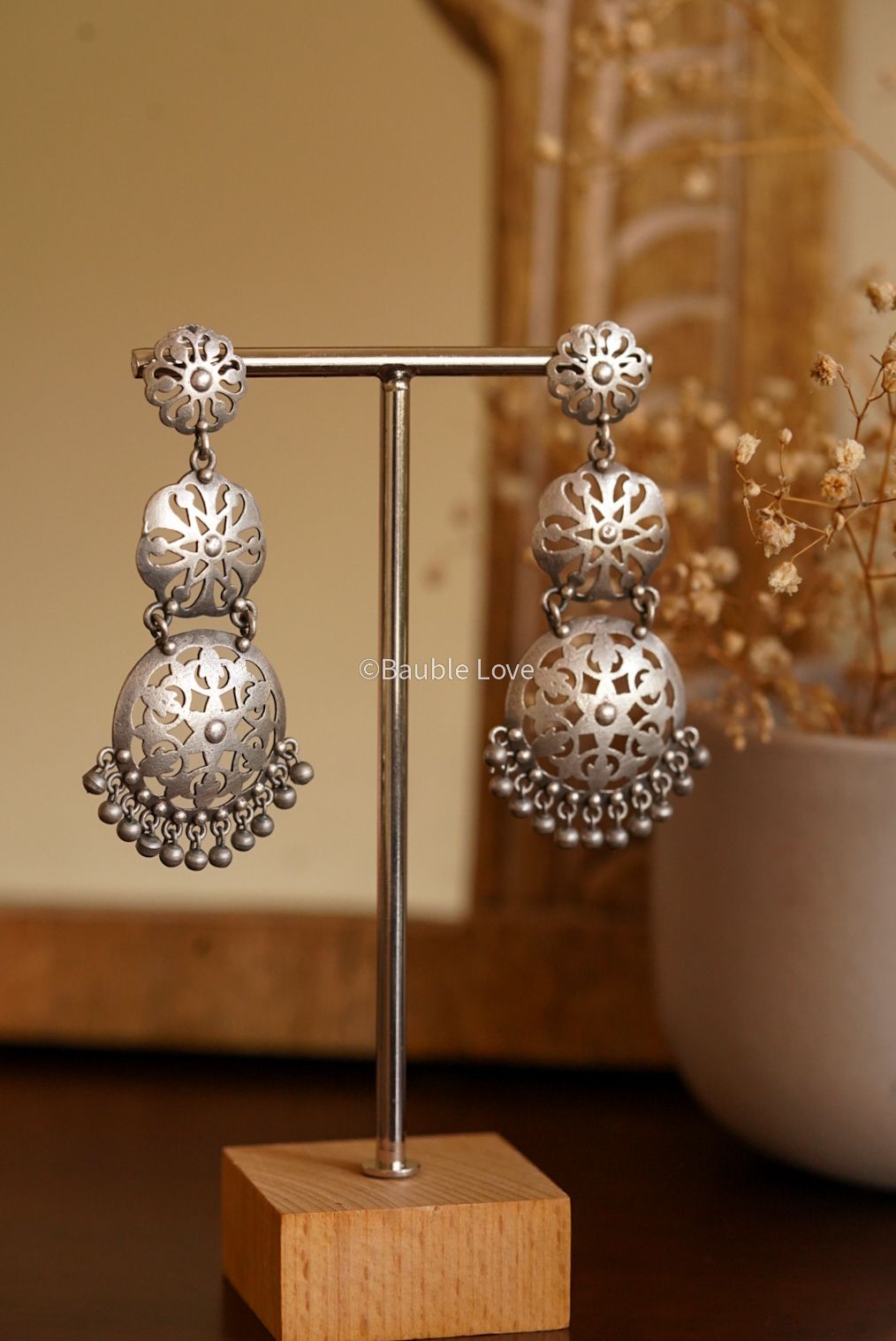 Filigree Brass Earrings