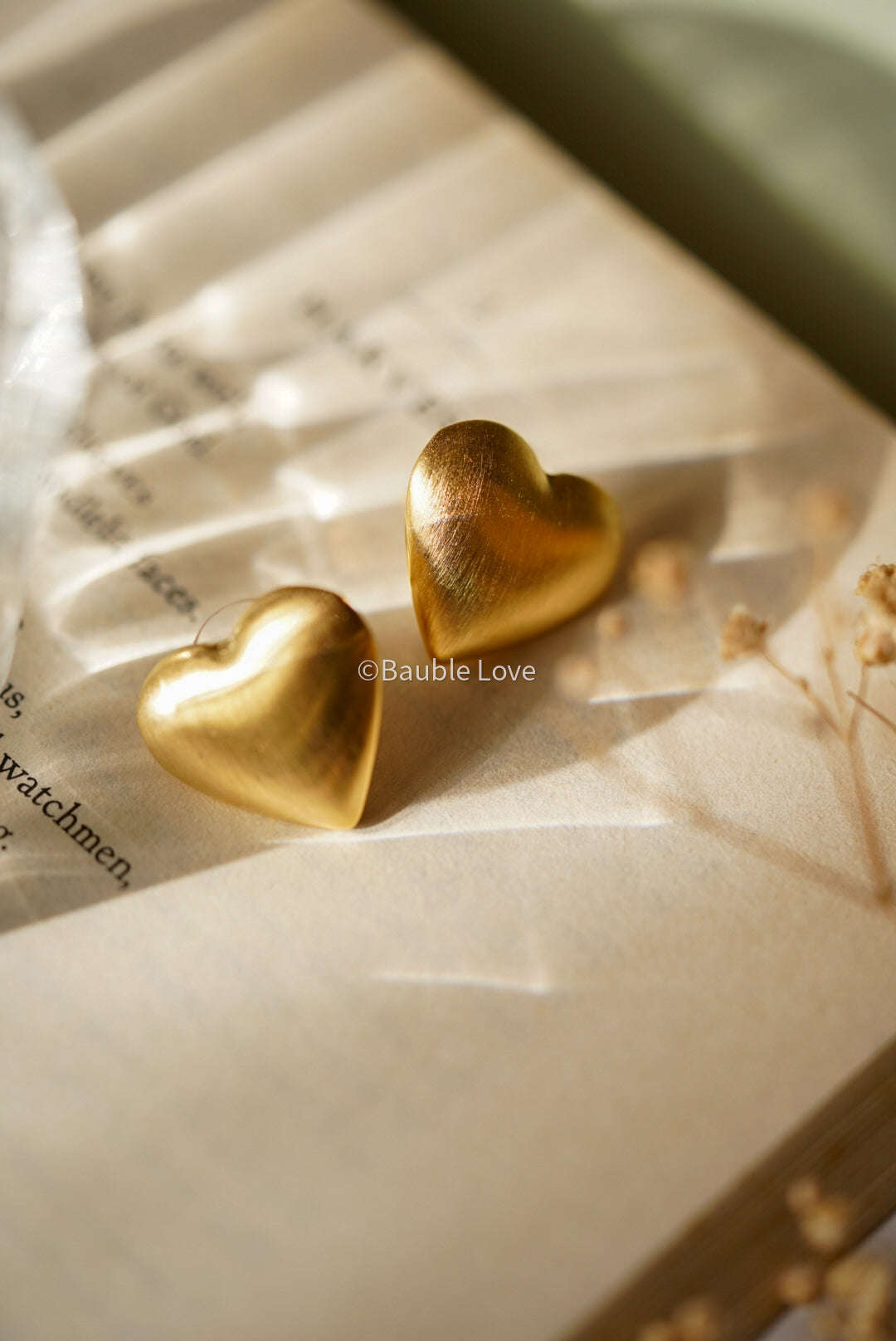 Two Hearts Earrings