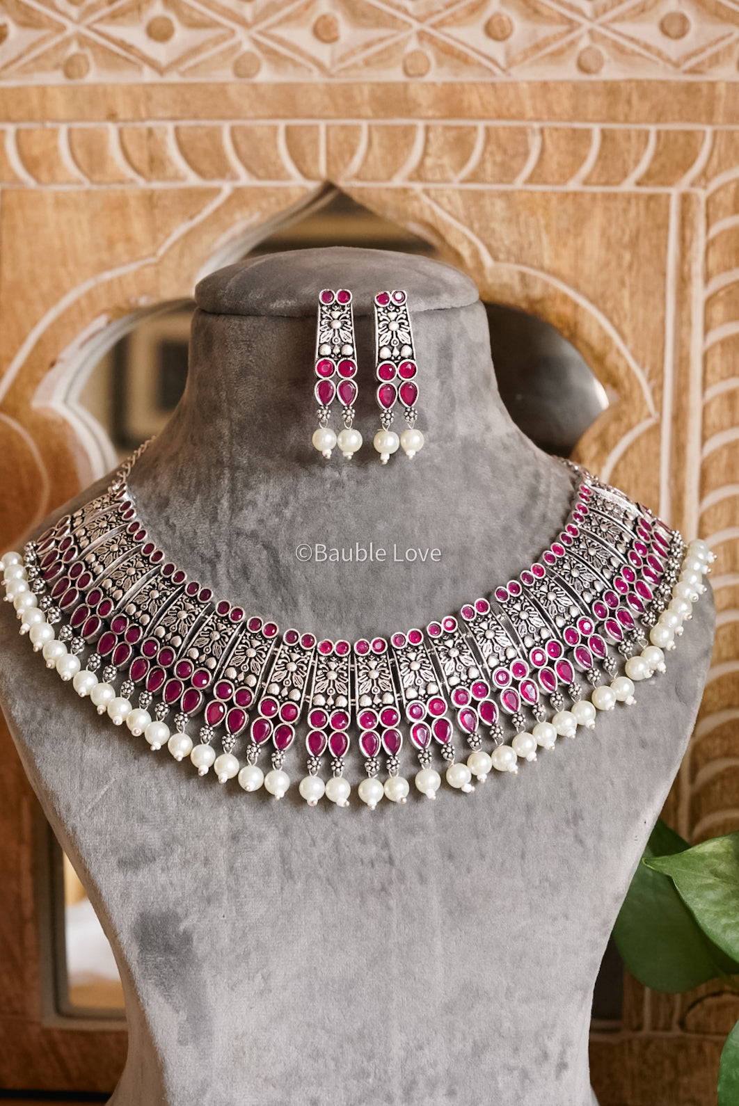 Sara Choker Set (Pink)