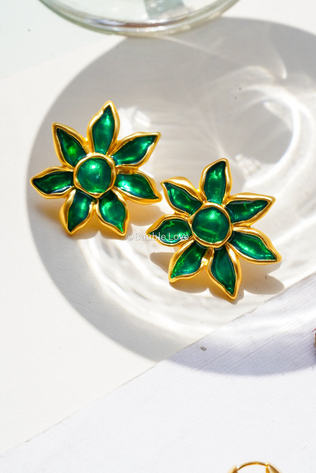 ARt DeCo Floral Earrings