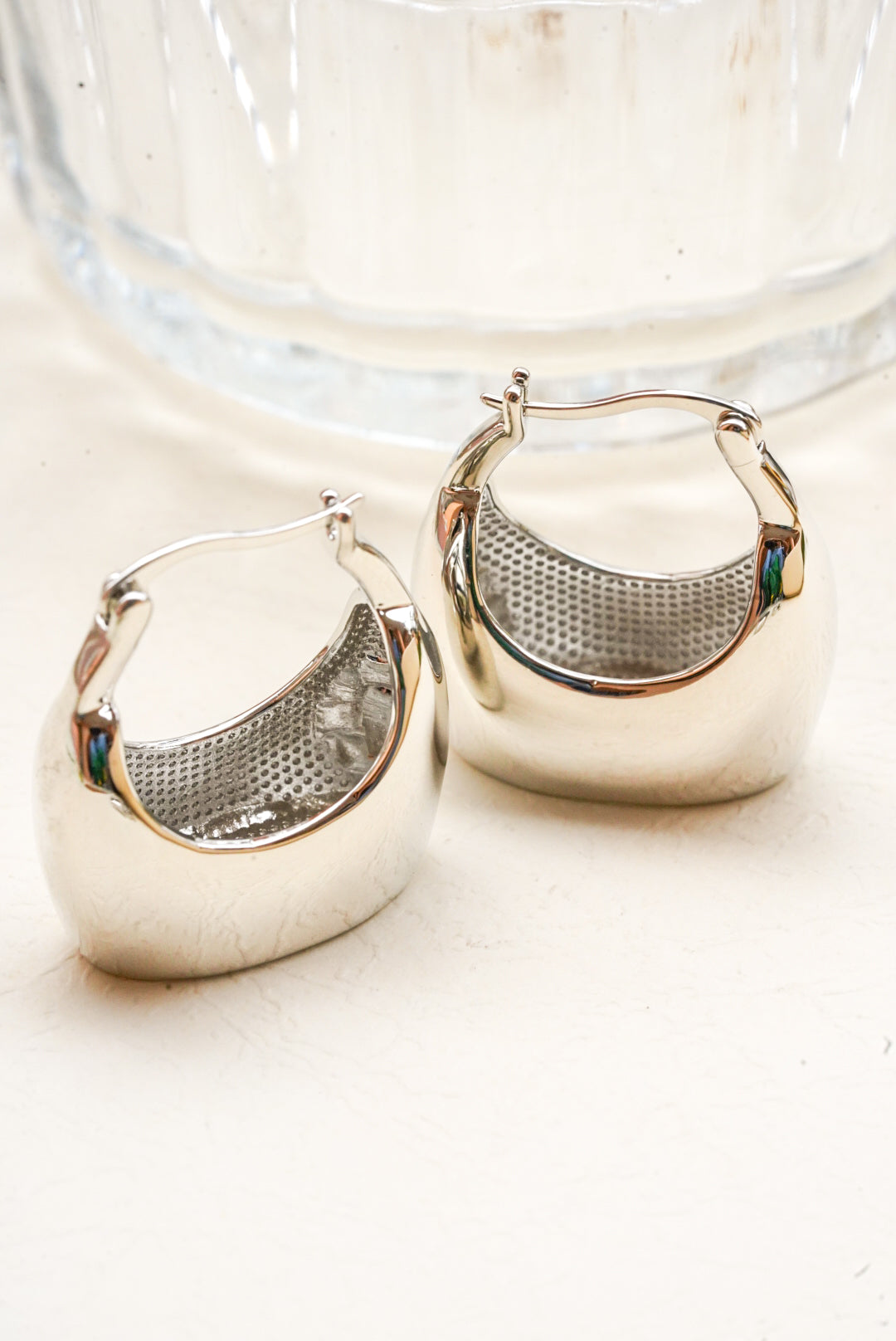 Silver Bag Earrings