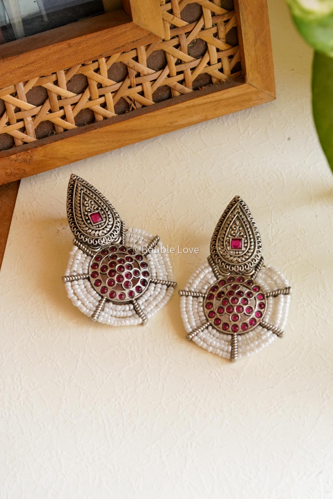 Alankrita Earrings (Pink)