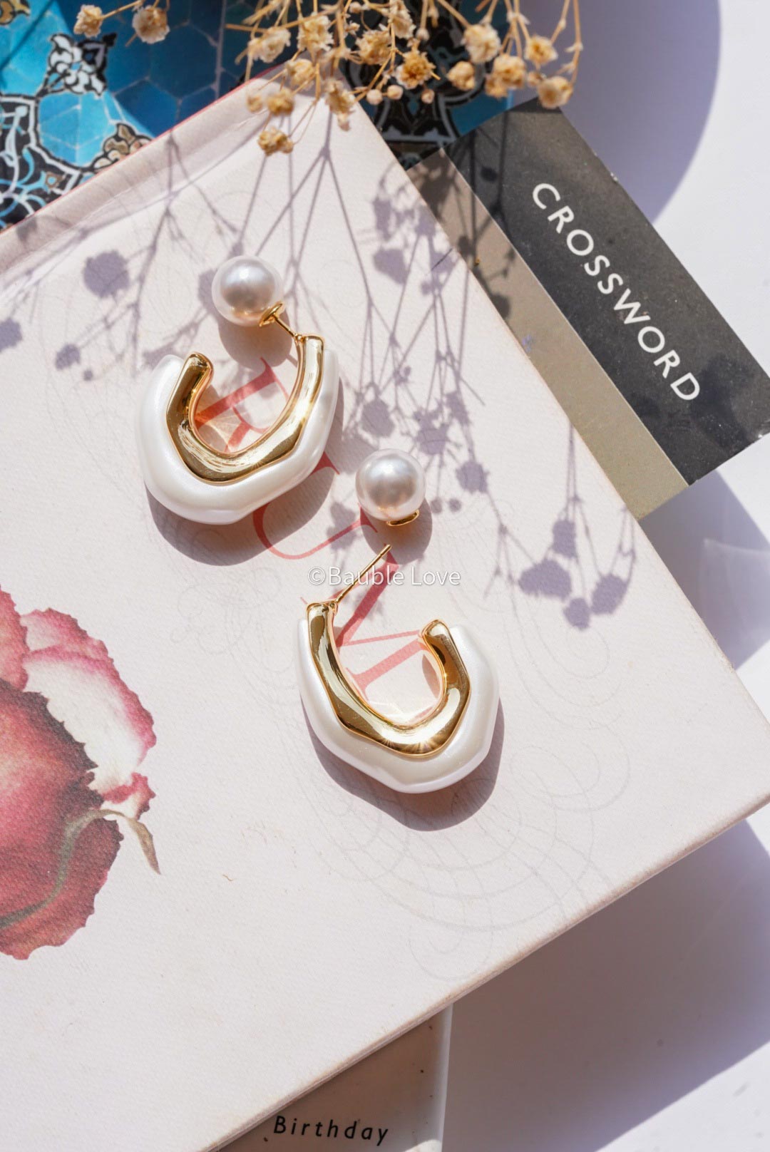 Double Pearl Earrings