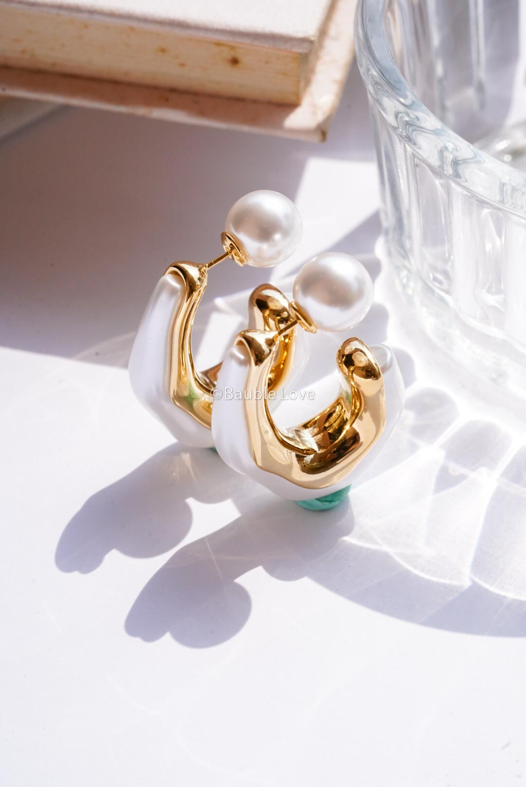 Double Pearl Earrings