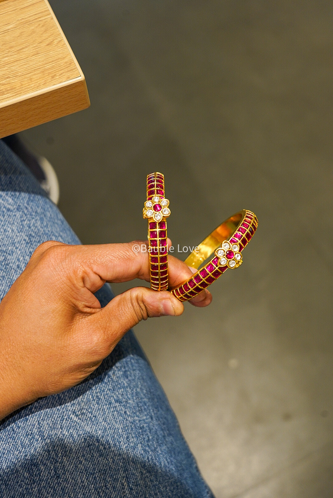 Vrinda Jadau Cuff