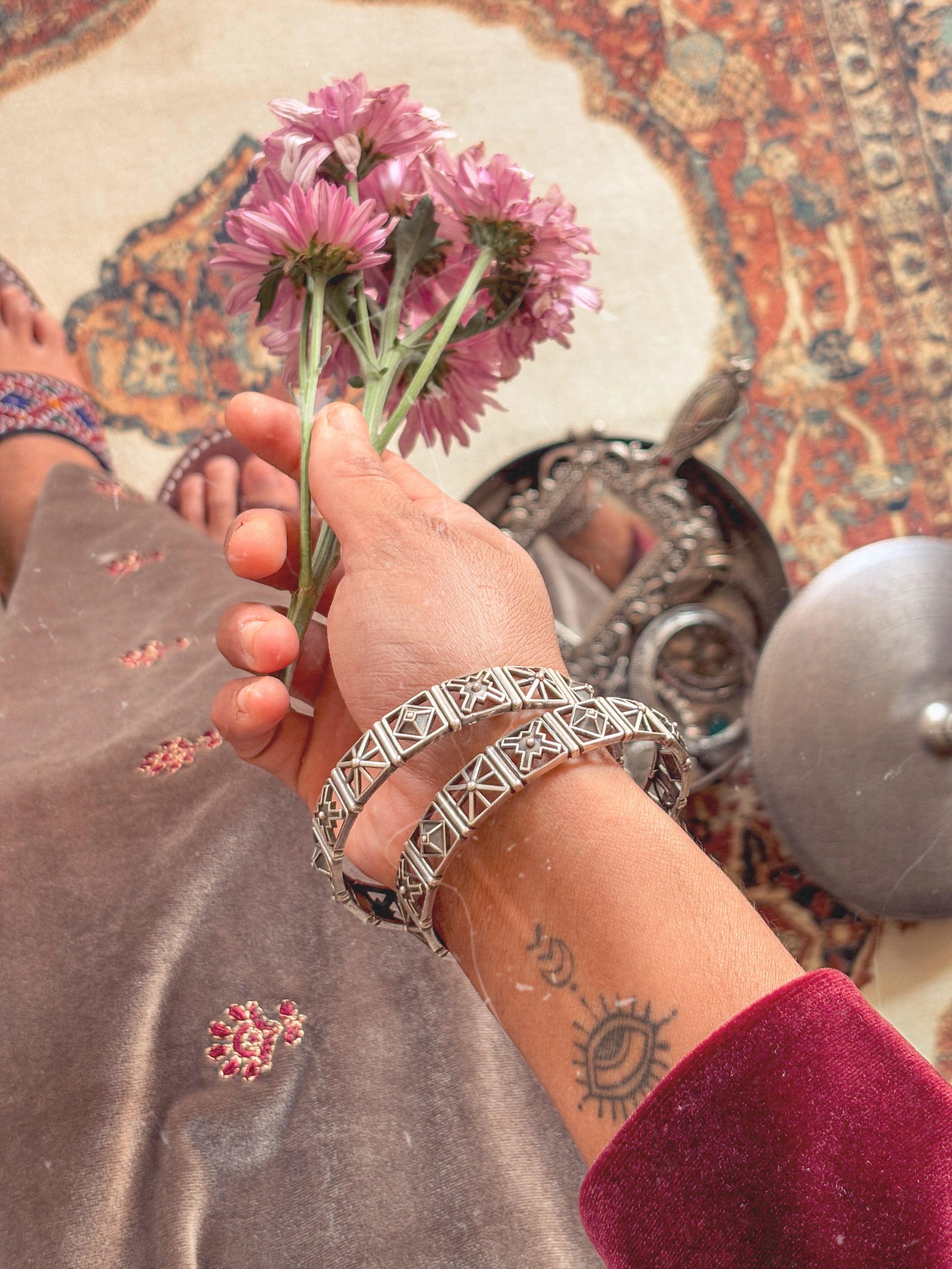 Shubha Geometric Bangle (PRE ORDER)