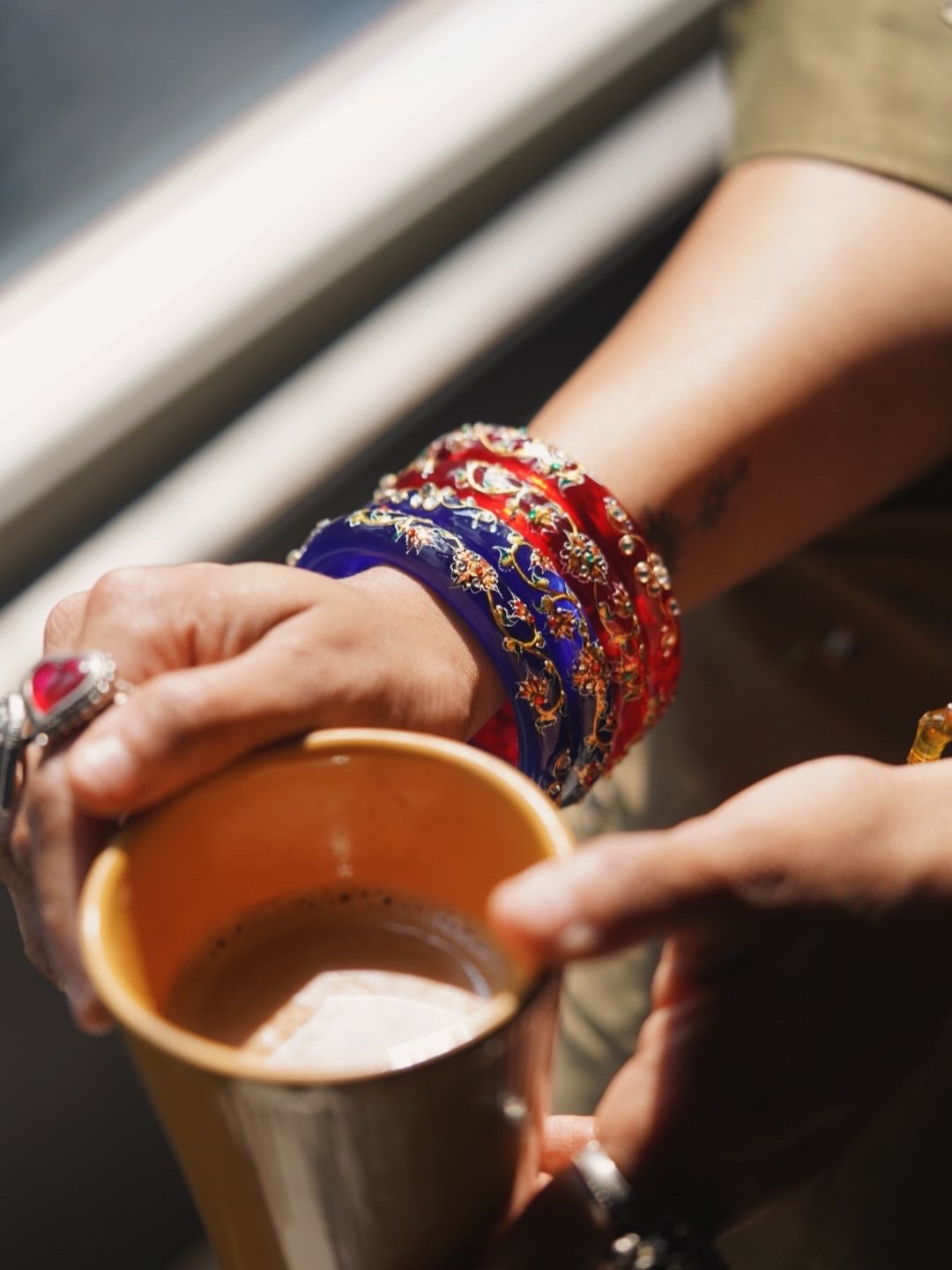 Hunar Crystal Bangle (Set of 2)