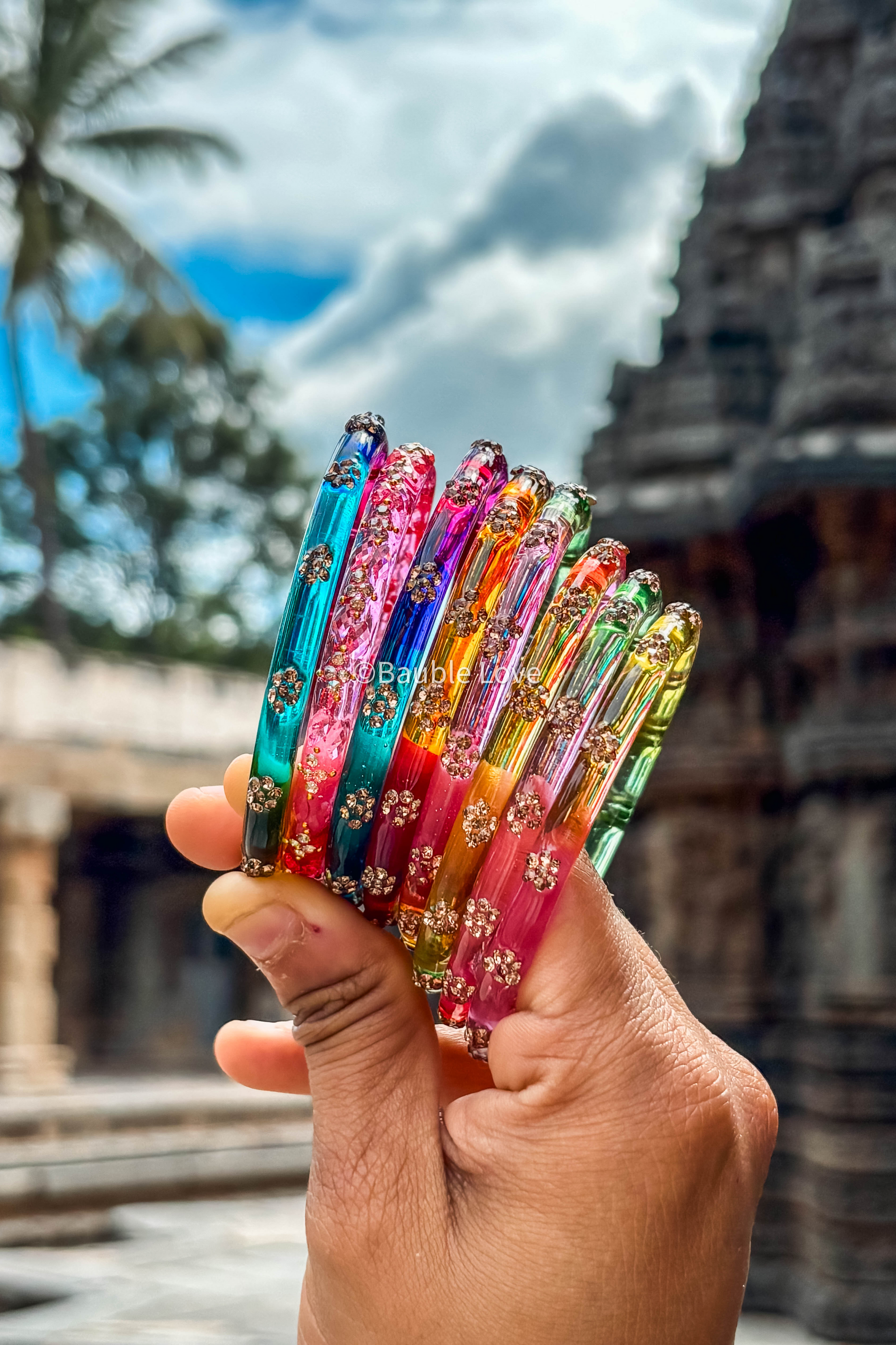 Ella Glass Bangle (Set of 4) - Main Image