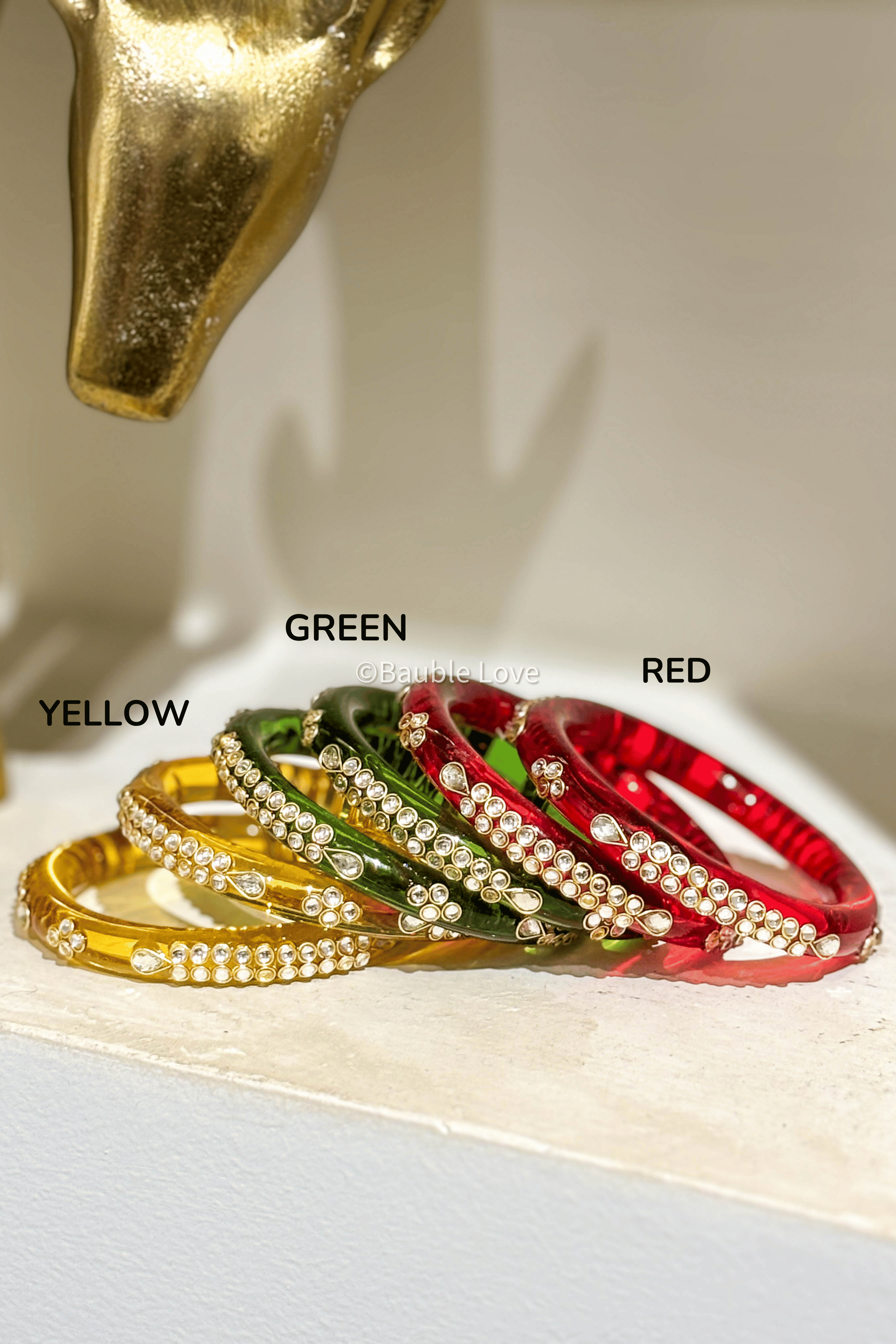 Mirai Kundan Glass Bangle