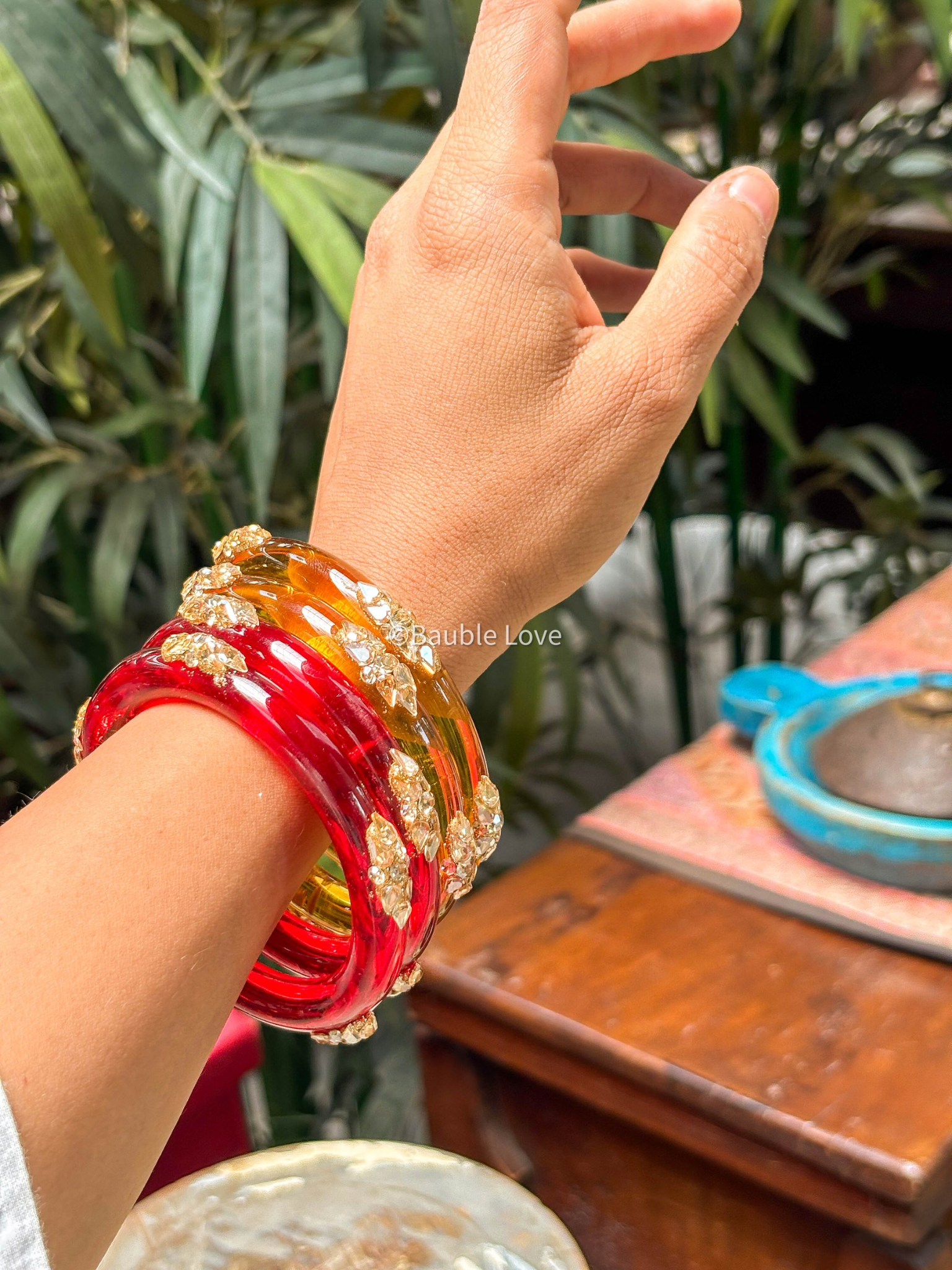 Embellish Glass Bangle