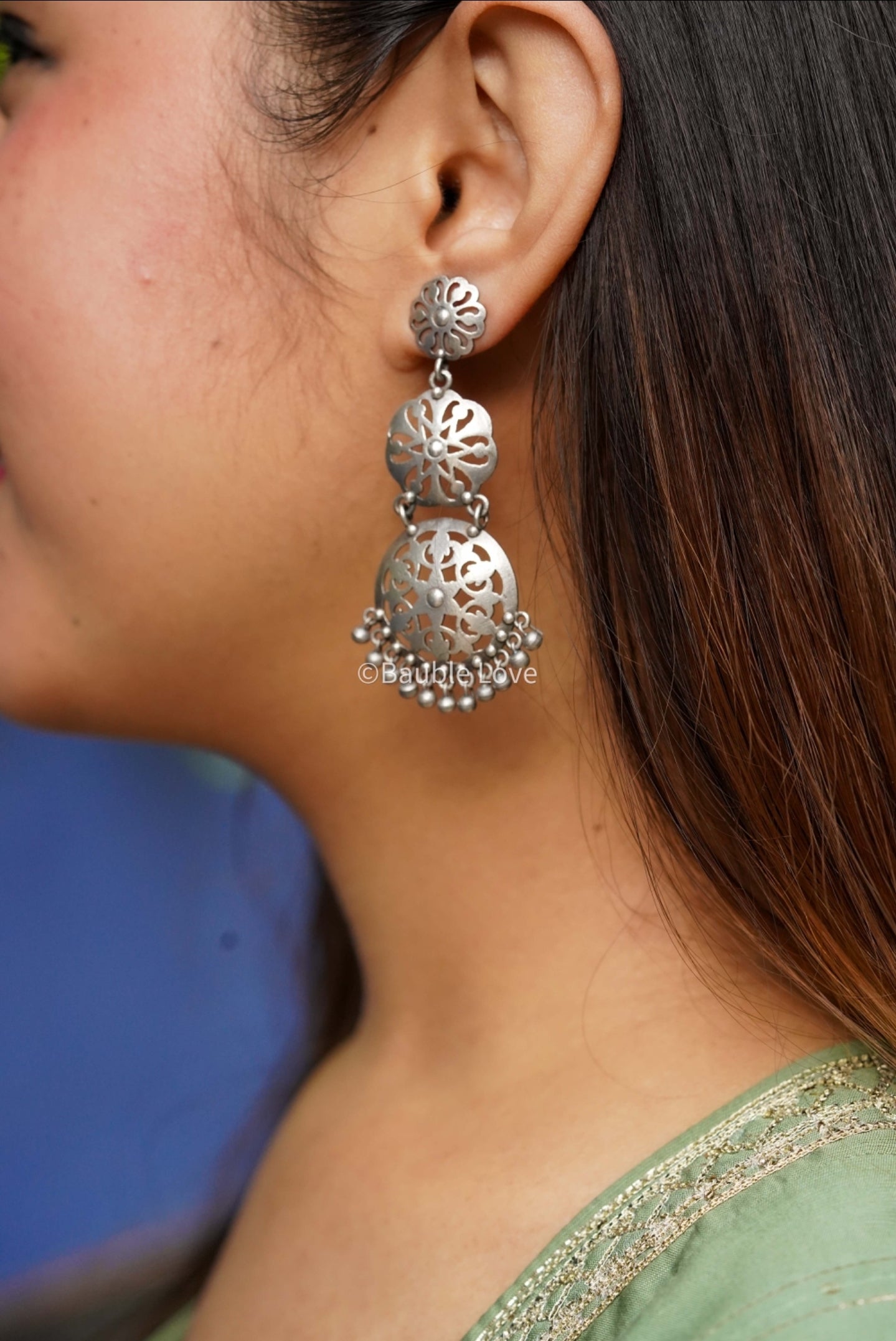 Filigree Brass Earrings