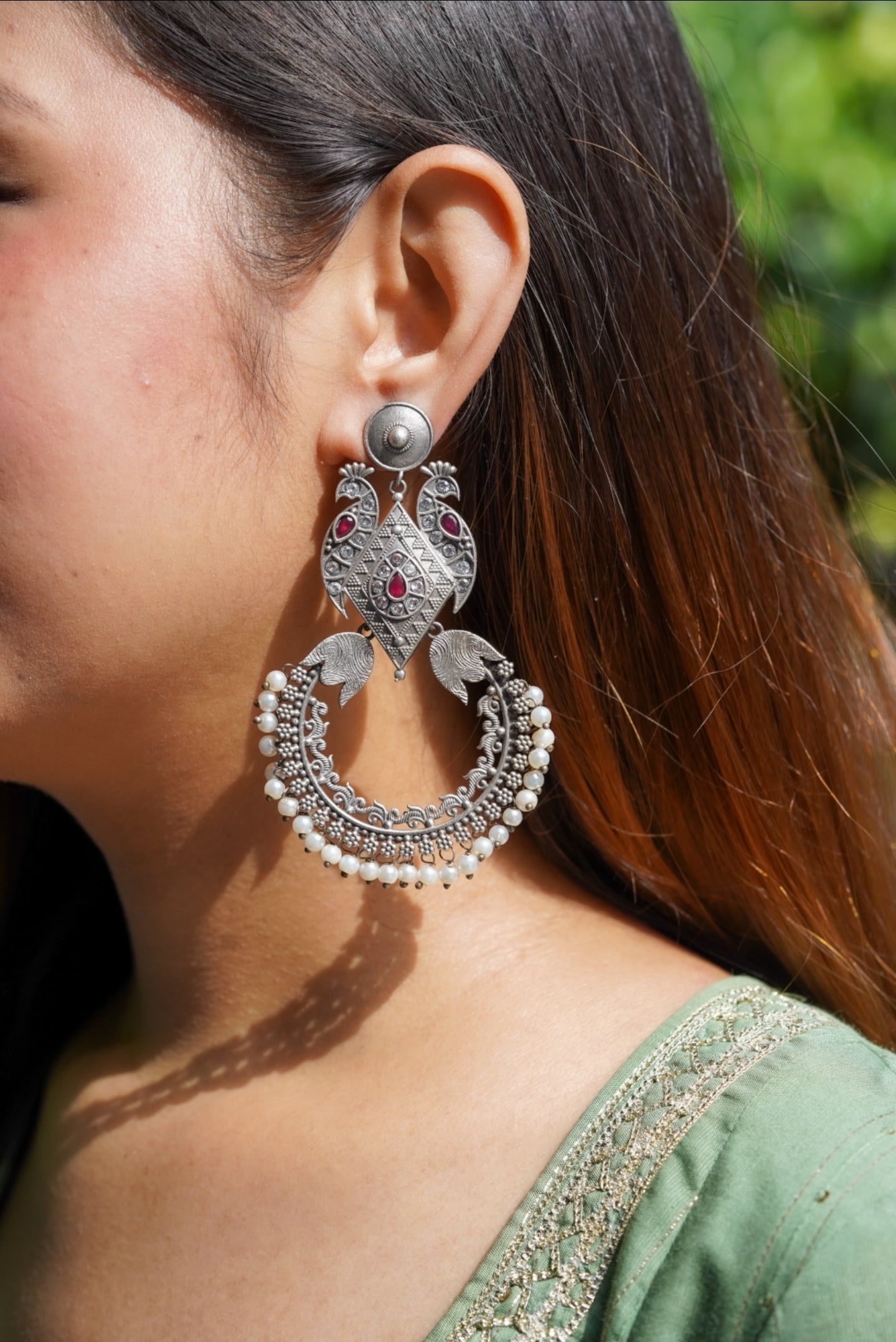 Delnaz Silver Earrings