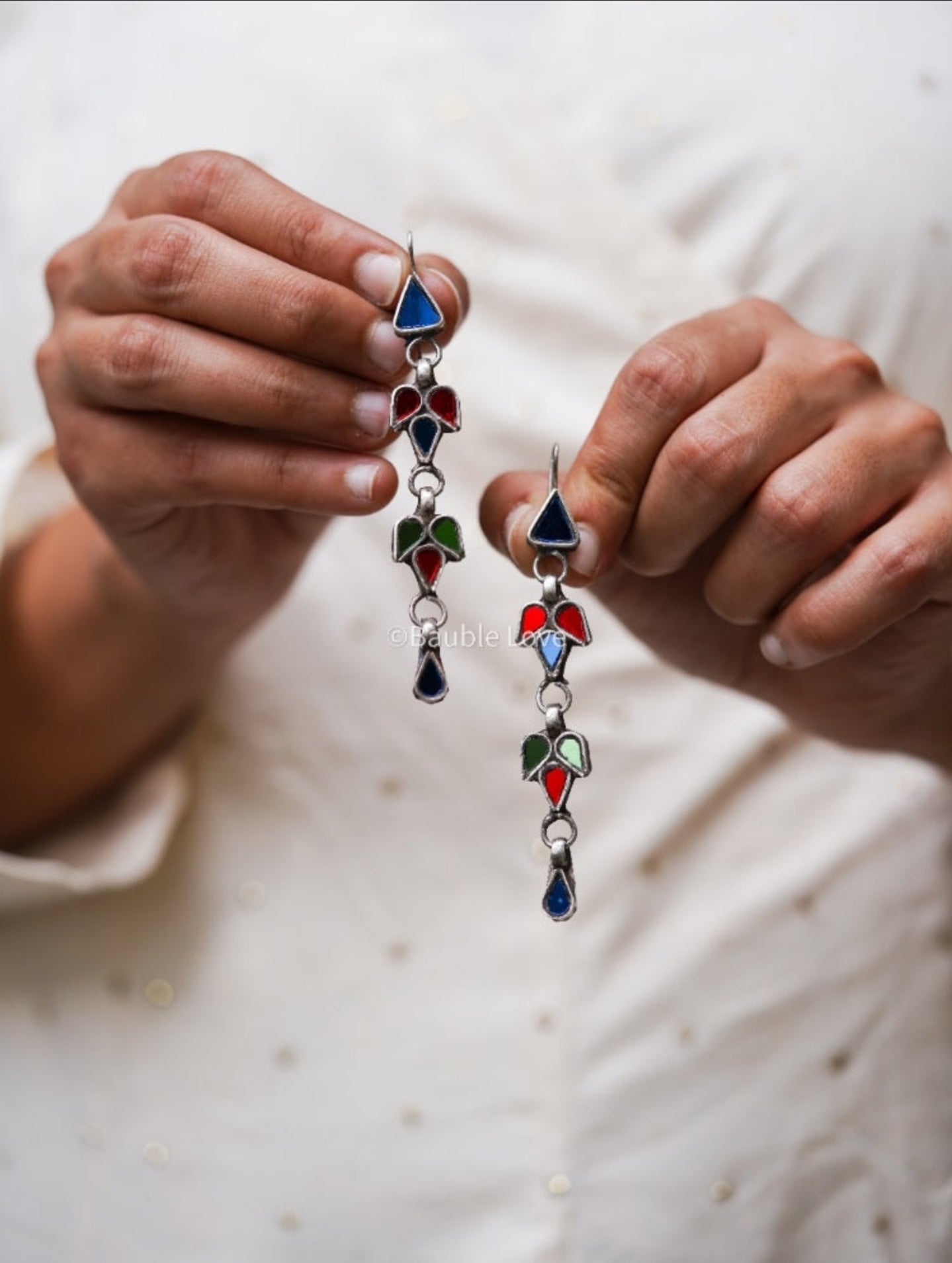 Meetu Glass Earrings (Gloss)
