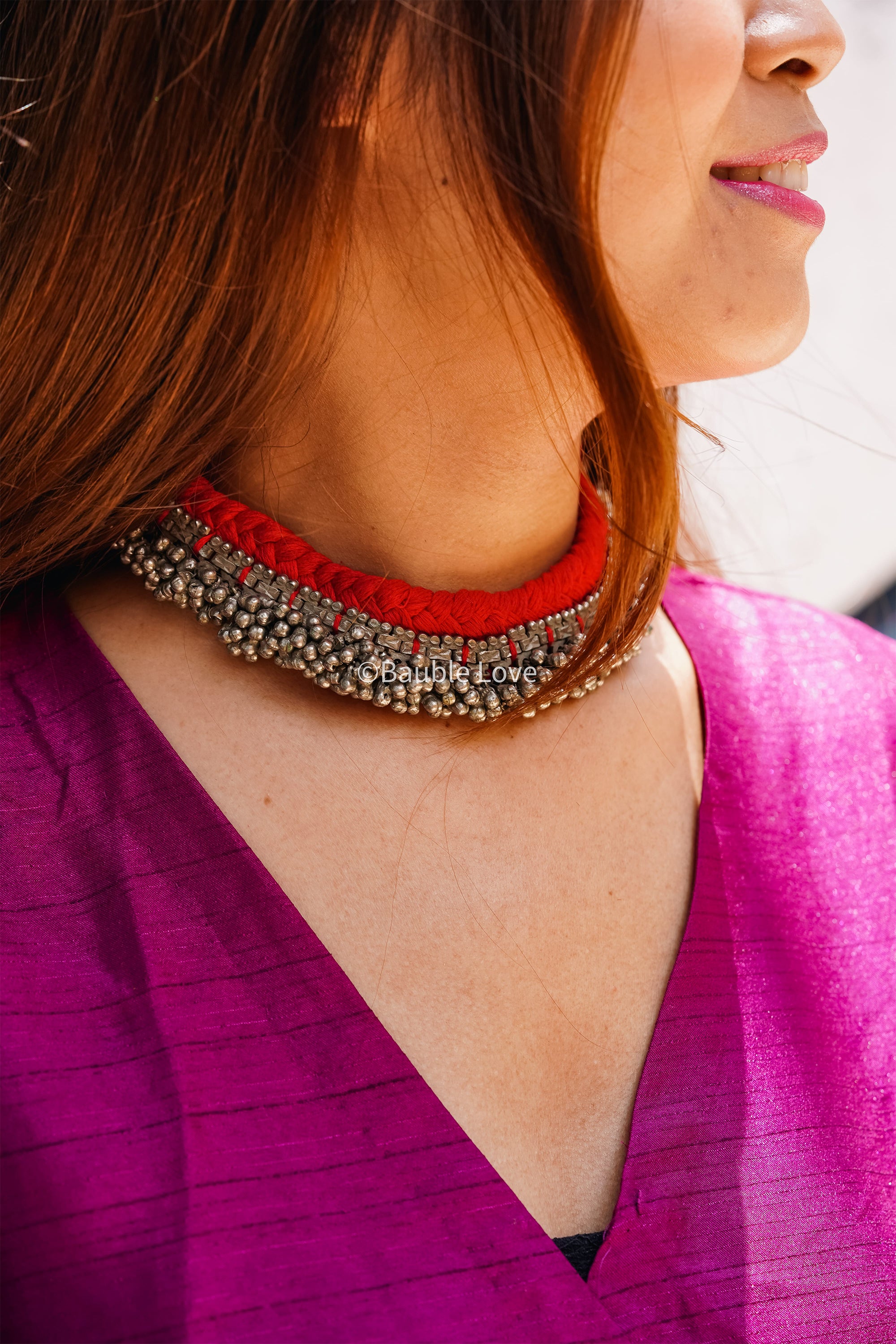 Red Lambhani Choker