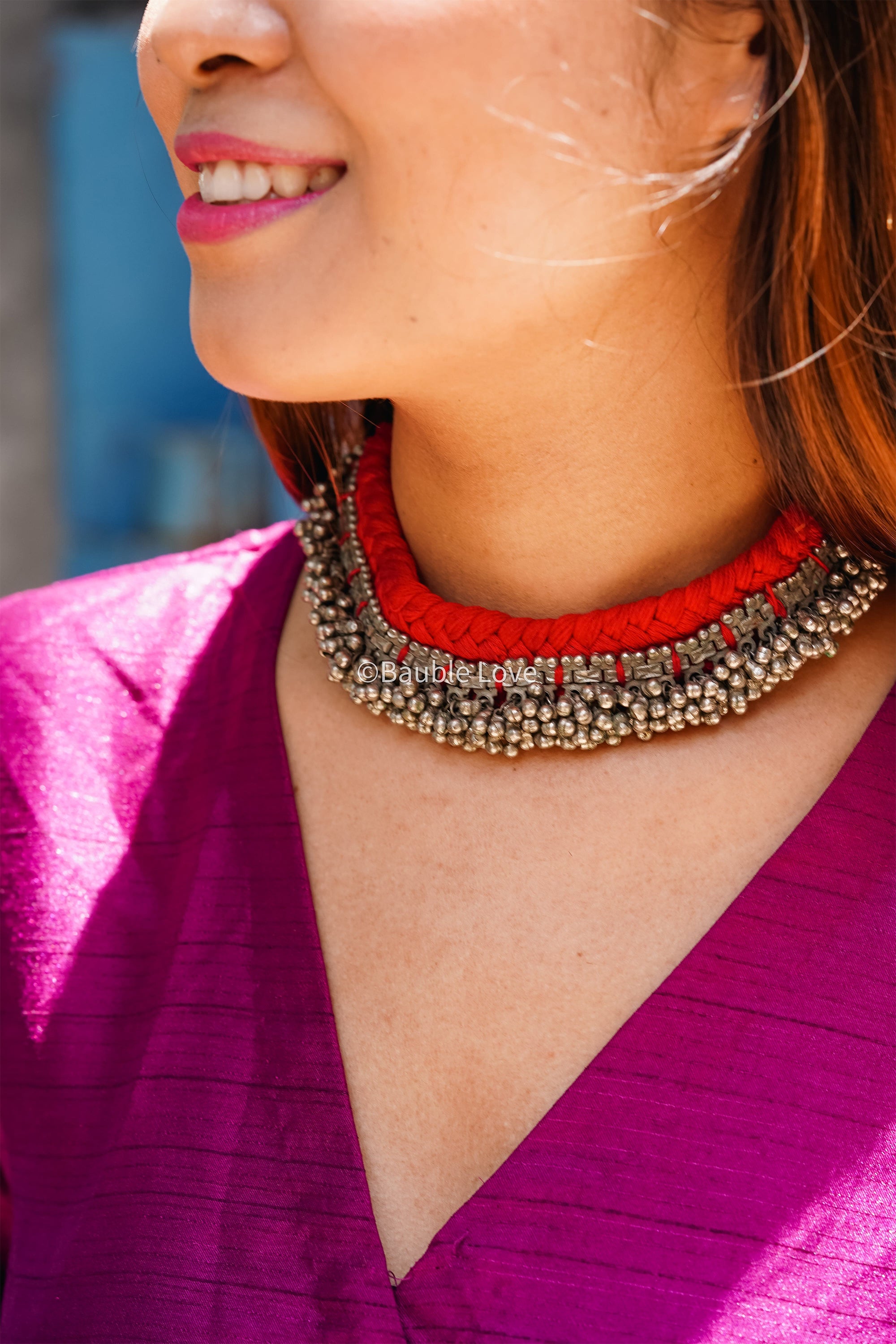 Red Lambhani Choker