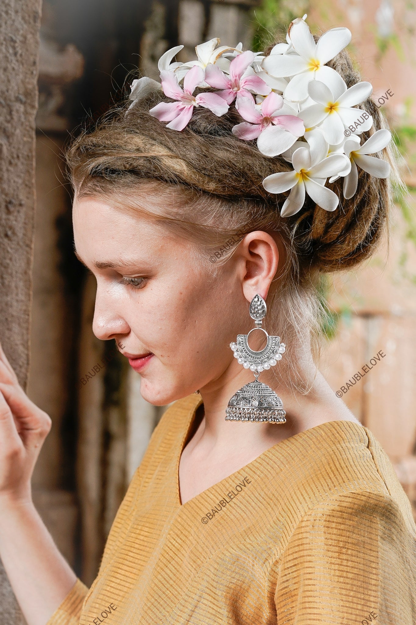 SILVER PEARL EARRINGS - BAUBLE LOVE