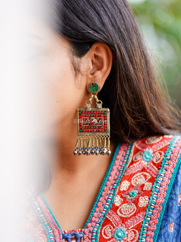 Dwija Afghan Earrings