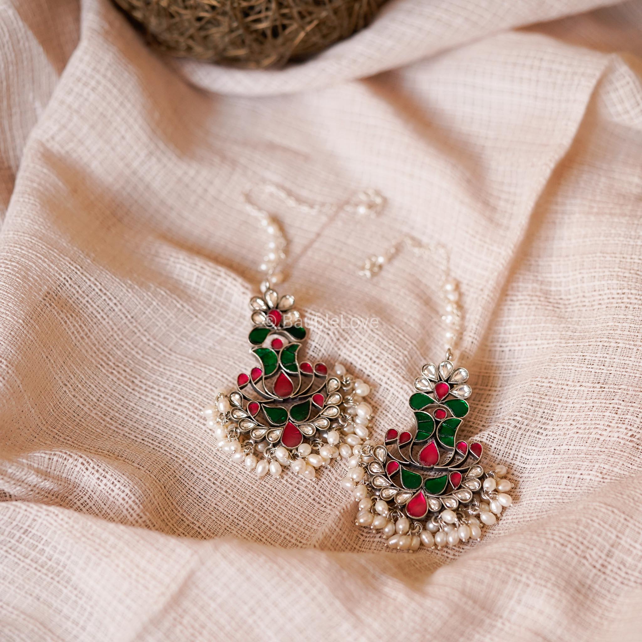 INDIRA KUNDAN EARRINGS (925) - BAUBLE LOVE