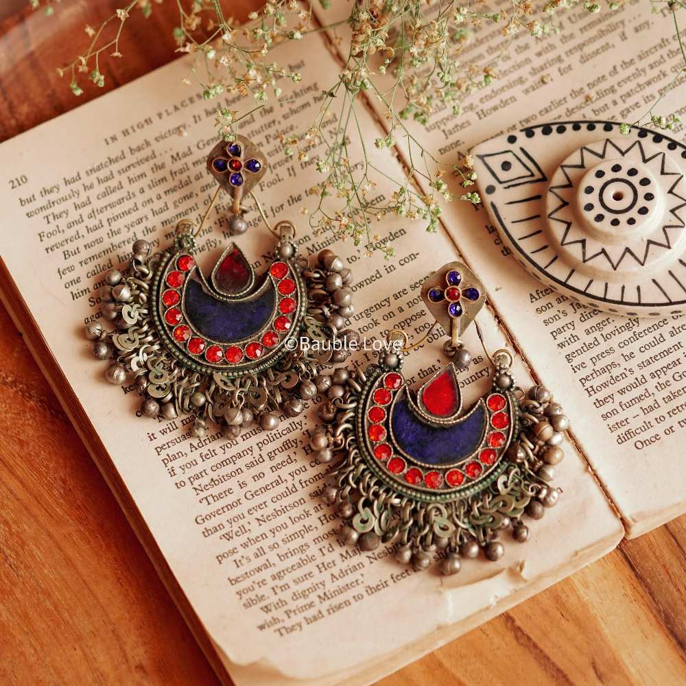 Kinaaz Afghan Earrings