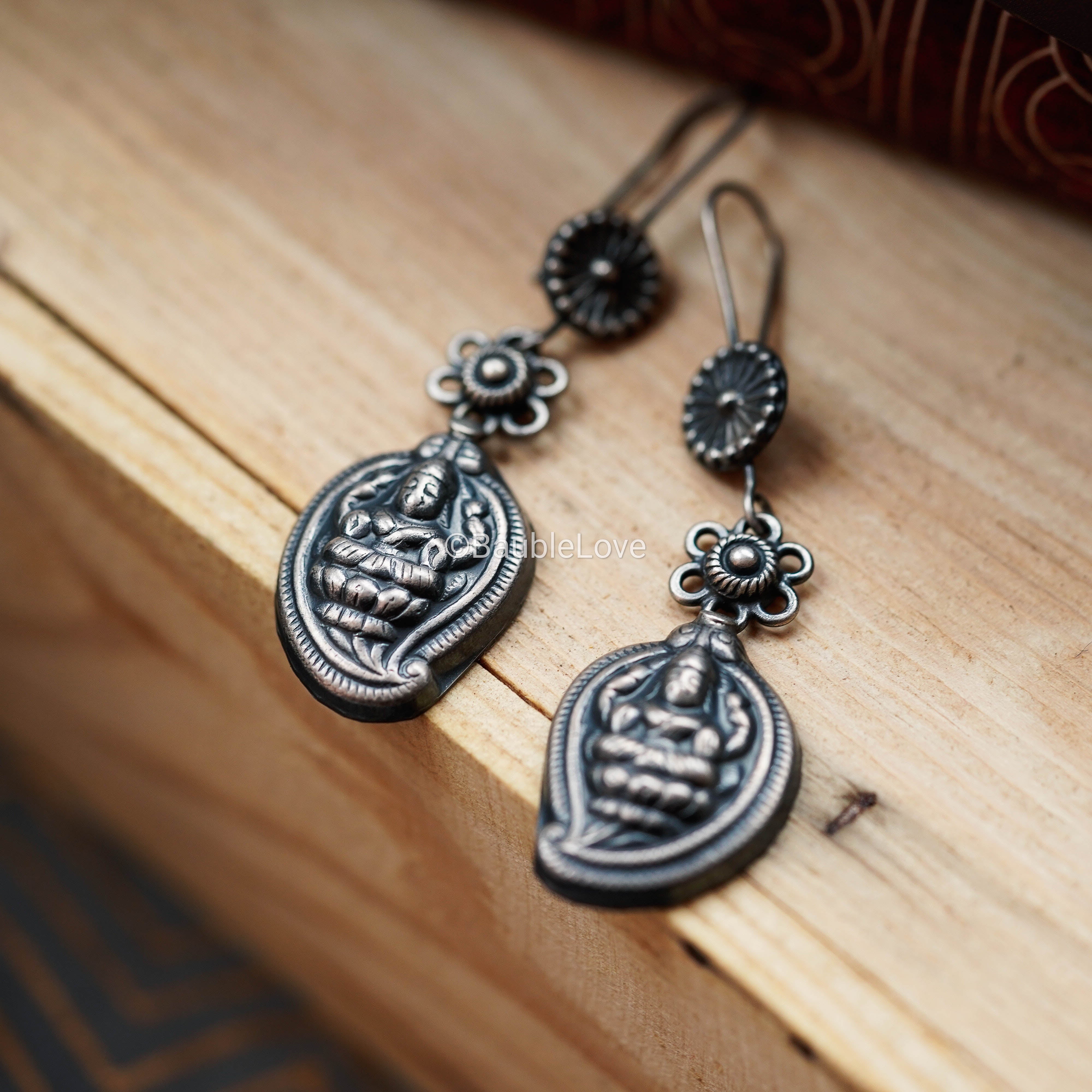 DEVI SILVER EARRINGS (925) - BAUBLE LOVE
