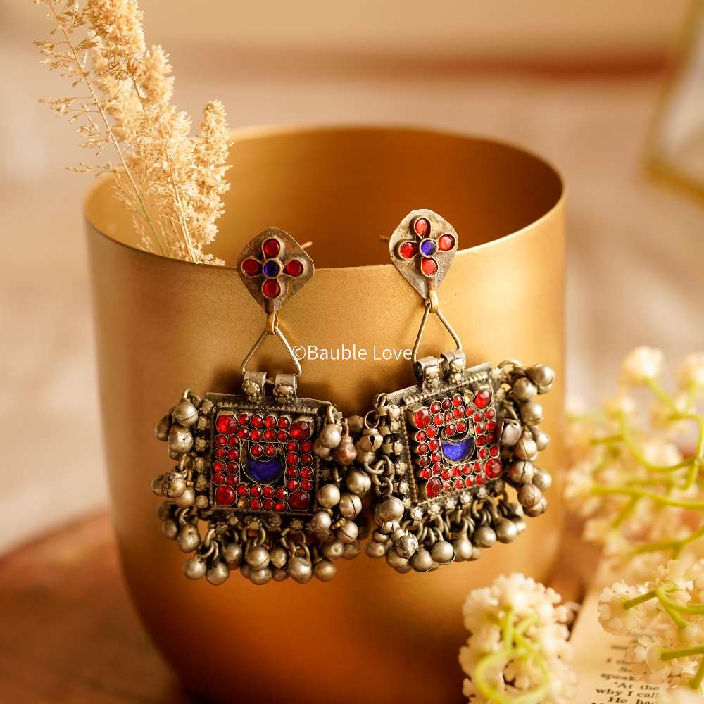 Feroza Afghan Earrings